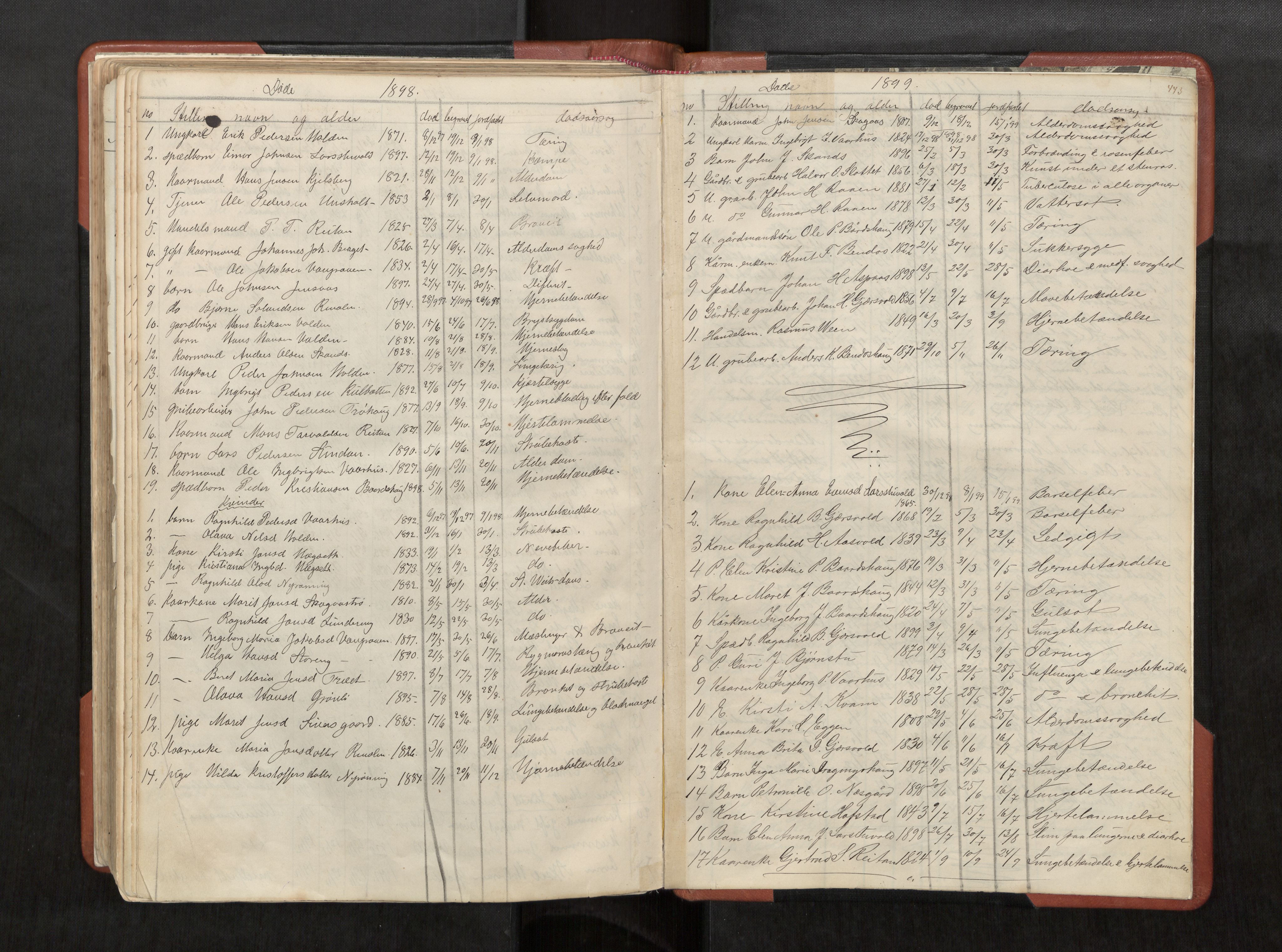 Ministerialprotokoller, klokkerbøker og fødselsregistre - Sør-Trøndelag, SAT/A-1456/686/L0985: Parish register (copy) no. 686C01, 1871-1933, p. 443