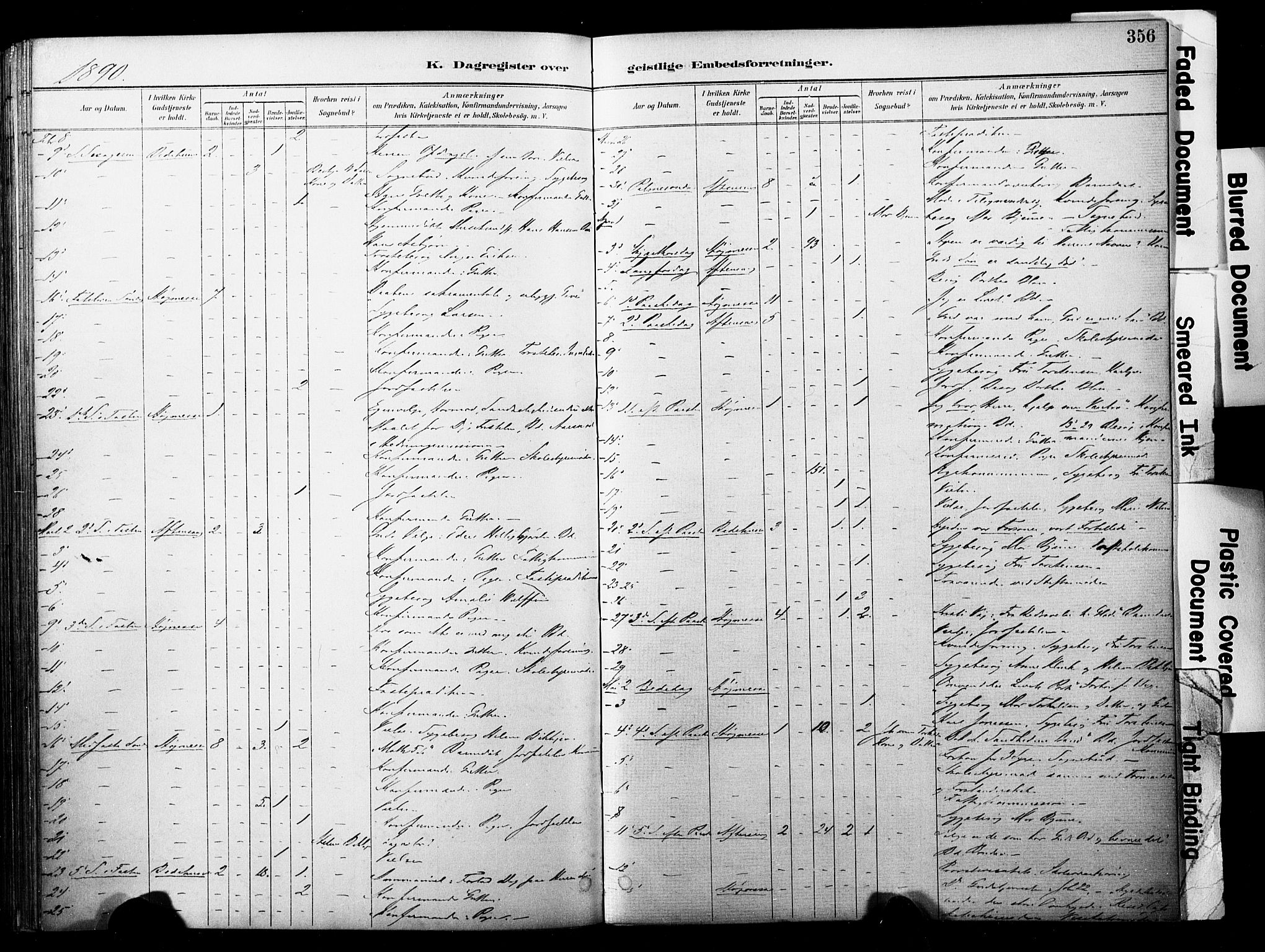 Horten kirkebøker, AV/SAKO-A-348/F/Fa/L0004: Parish register (official) no. 4, 1888-1895, p. 356