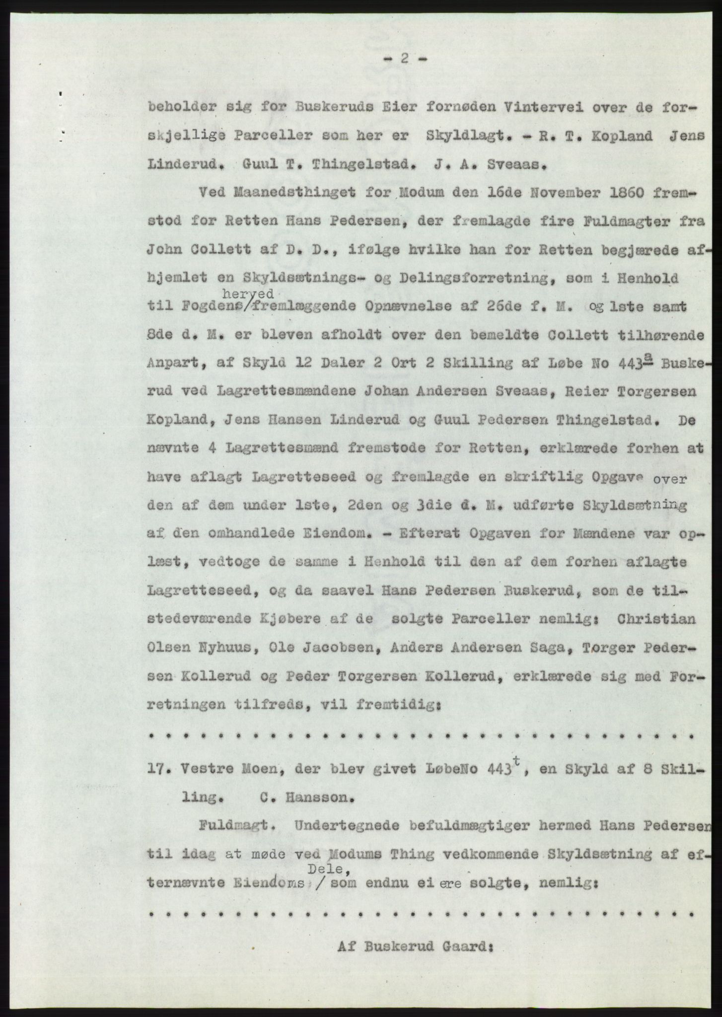 Statsarkivet i Kongsberg, AV/SAKO-A-0001/E/Ee/L0008: Avskrifter, SAO jnr. 1203/1956 - 344/1957, 1956-1957, p. 208