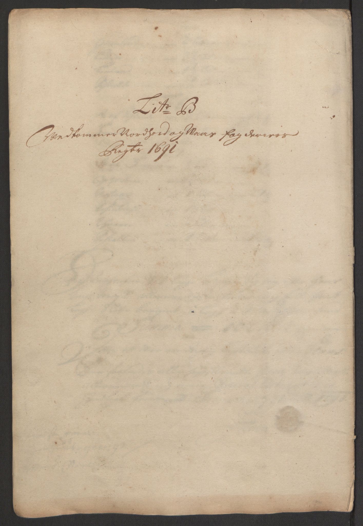 Rentekammeret inntil 1814, Reviderte regnskaper, Fogderegnskap, RA/EA-4092/R51/L3181: Fogderegnskap Nordhordland og Voss, 1691-1692, p. 51