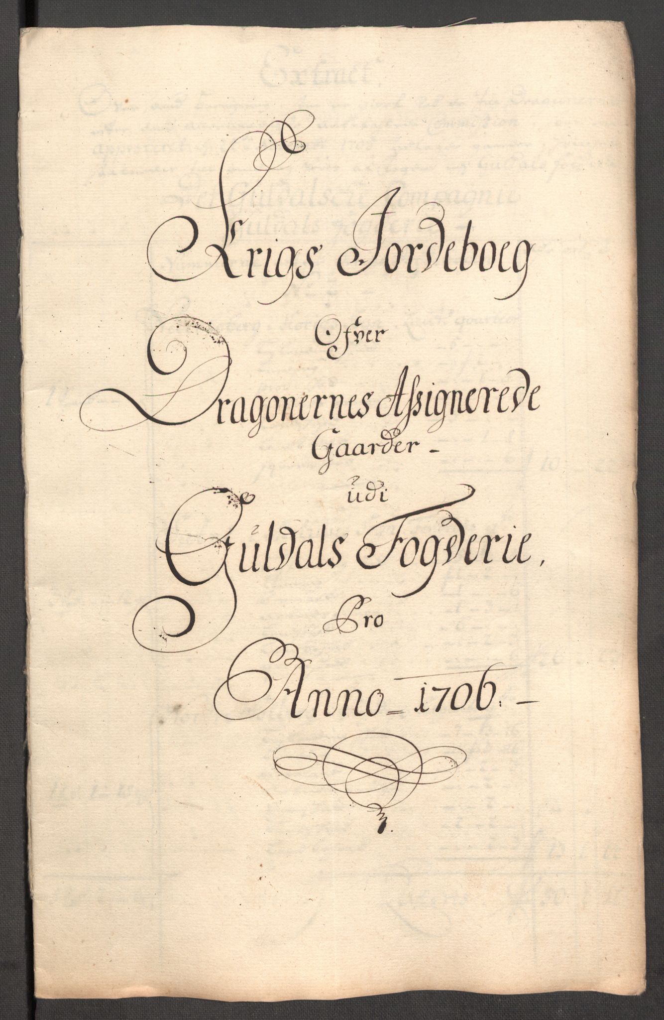 Rentekammeret inntil 1814, Reviderte regnskaper, Fogderegnskap, AV/RA-EA-4092/R60/L3956: Fogderegnskap Orkdal og Gauldal, 1706, p. 351