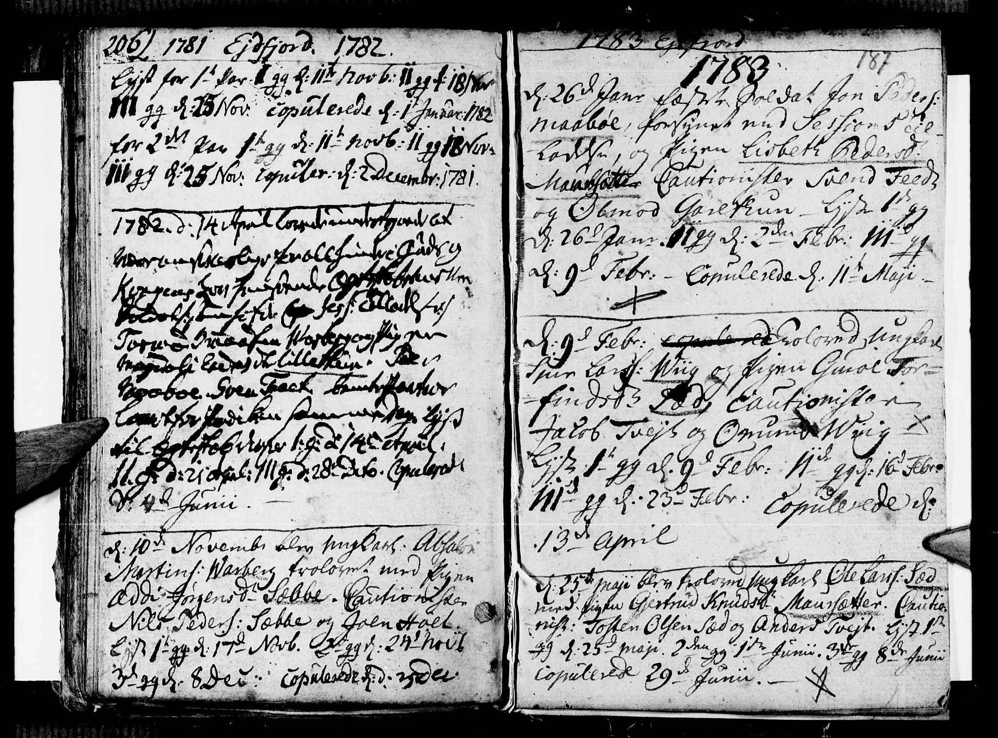 Ulvik sokneprestembete, SAB/A-78801/H/Haa: Parish register (official) no. A 9, 1743-1792, p. 187