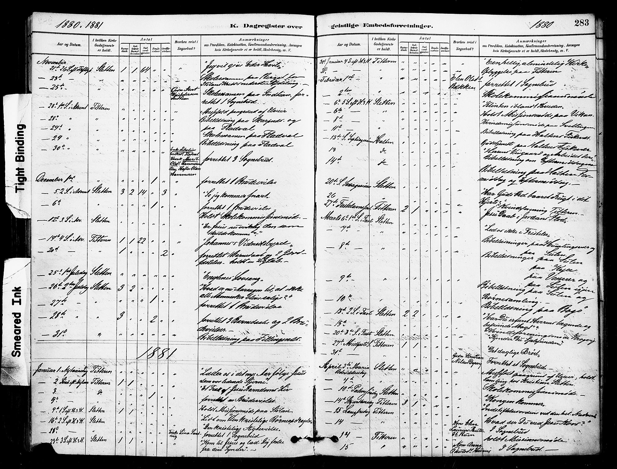 Ministerialprotokoller, klokkerbøker og fødselsregistre - Sør-Trøndelag, SAT/A-1456/640/L0578: Parish register (official) no. 640A03, 1879-1889, p. 283