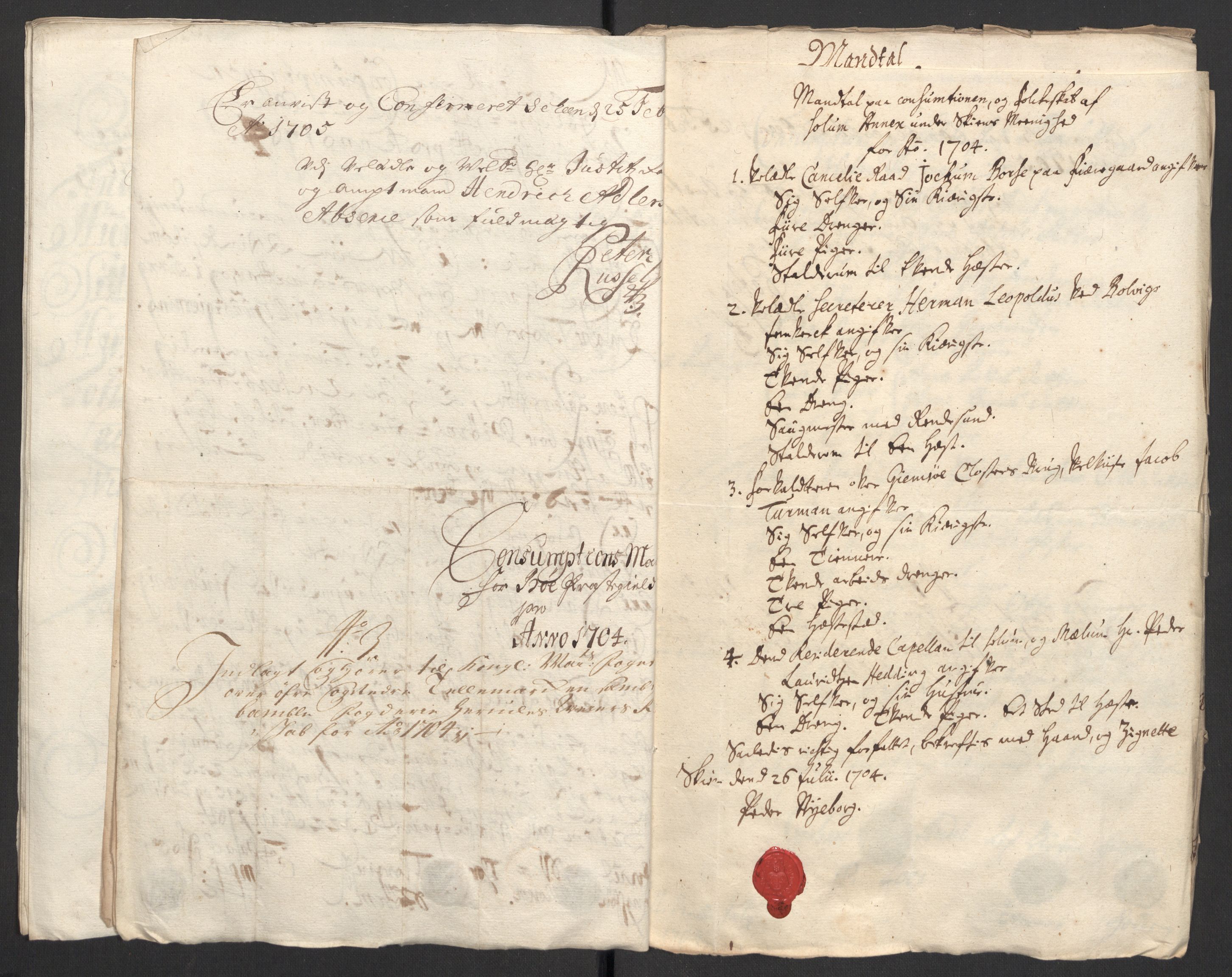 Rentekammeret inntil 1814, Reviderte regnskaper, Fogderegnskap, AV/RA-EA-4092/R36/L2112: Fogderegnskap Øvre og Nedre Telemark og Bamble, 1704, p. 20