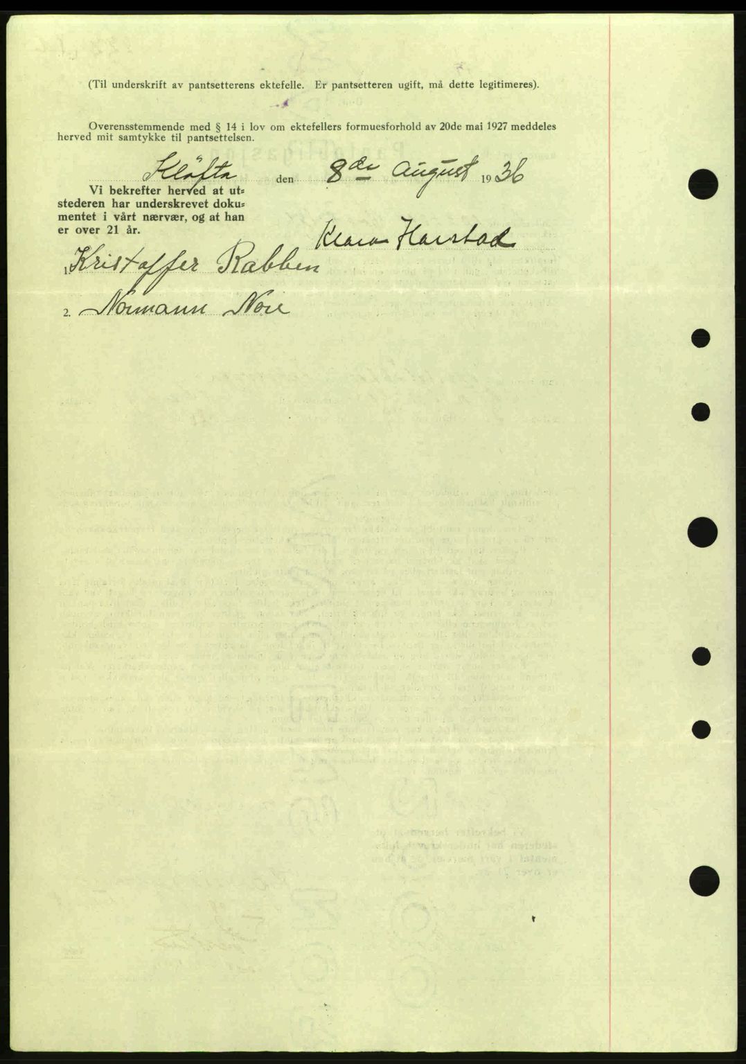 Idd og Marker sorenskriveri, AV/SAO-A-10283/G/Gb/Gbc/L0001: Mortgage book no. B1-3, 1936-1939, Diary no: : 777/1936