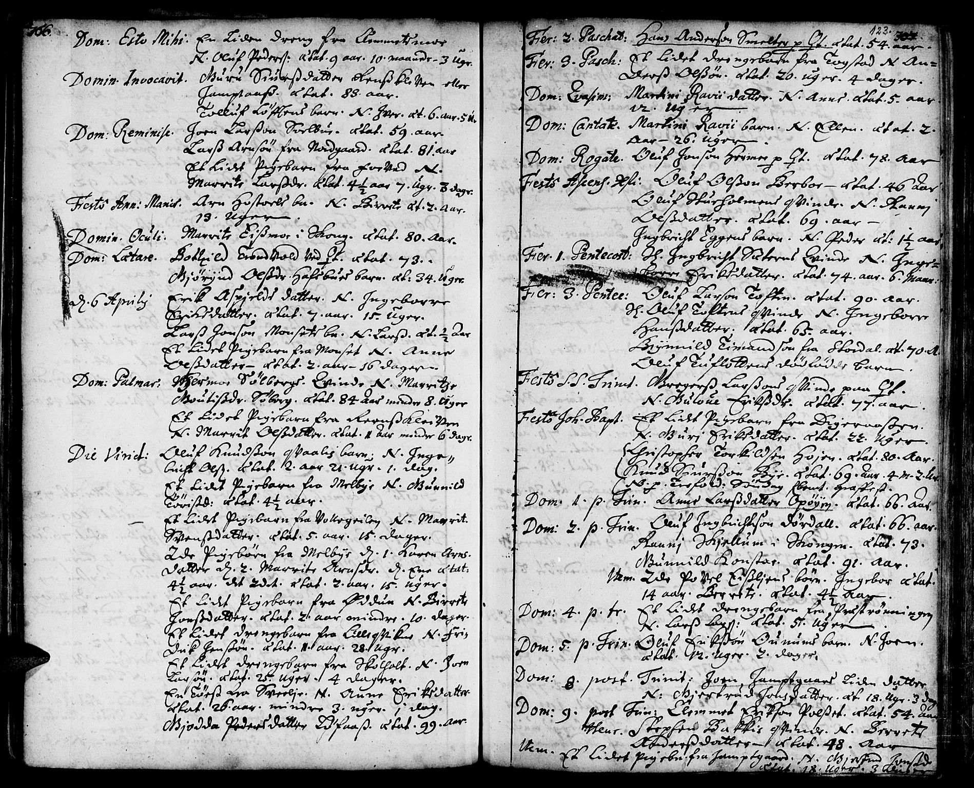 Ministerialprotokoller, klokkerbøker og fødselsregistre - Sør-Trøndelag, SAT/A-1456/668/L0801: Parish register (official) no. 668A01, 1695-1716, p. 122-123