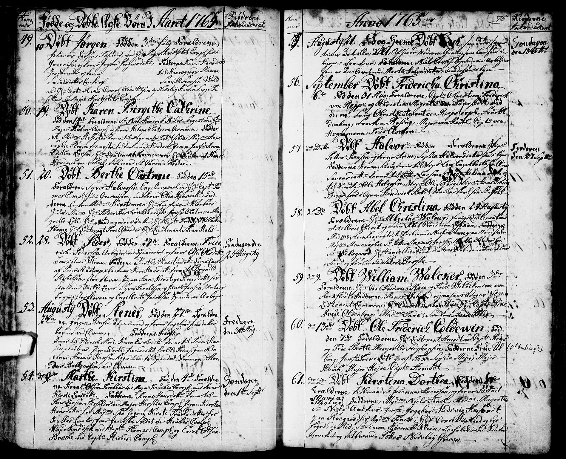 Halden prestekontor Kirkebøker, SAO/A-10909/F/Fa/L0001: Parish register (official) no. I 1, 1758-1791, p. 74-75