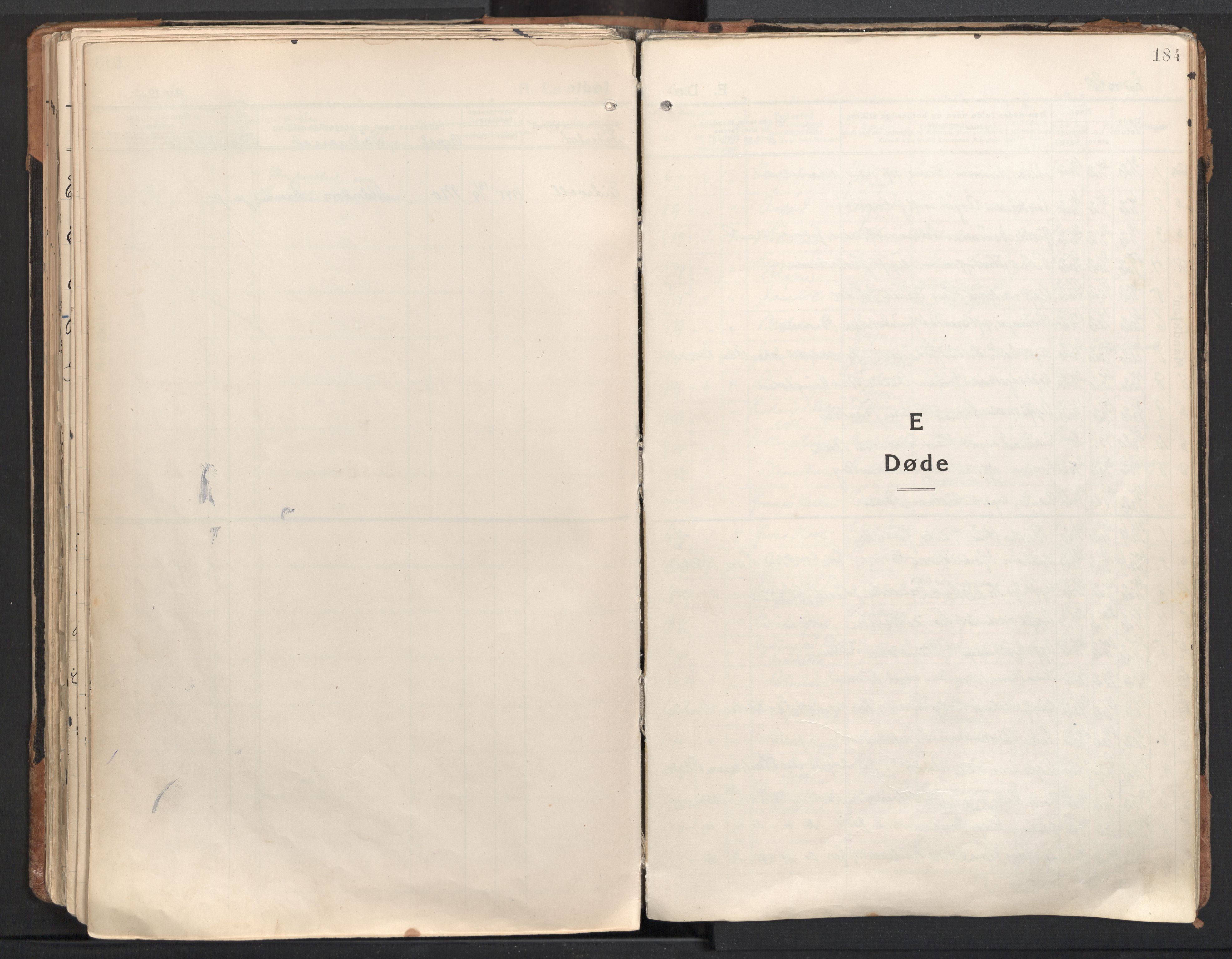 Eidsvoll prestekontor Kirkebøker, AV/SAO-A-10888/F/Fa/L0010: Parish register (official) no. I 10, 1920-1933, p. 184