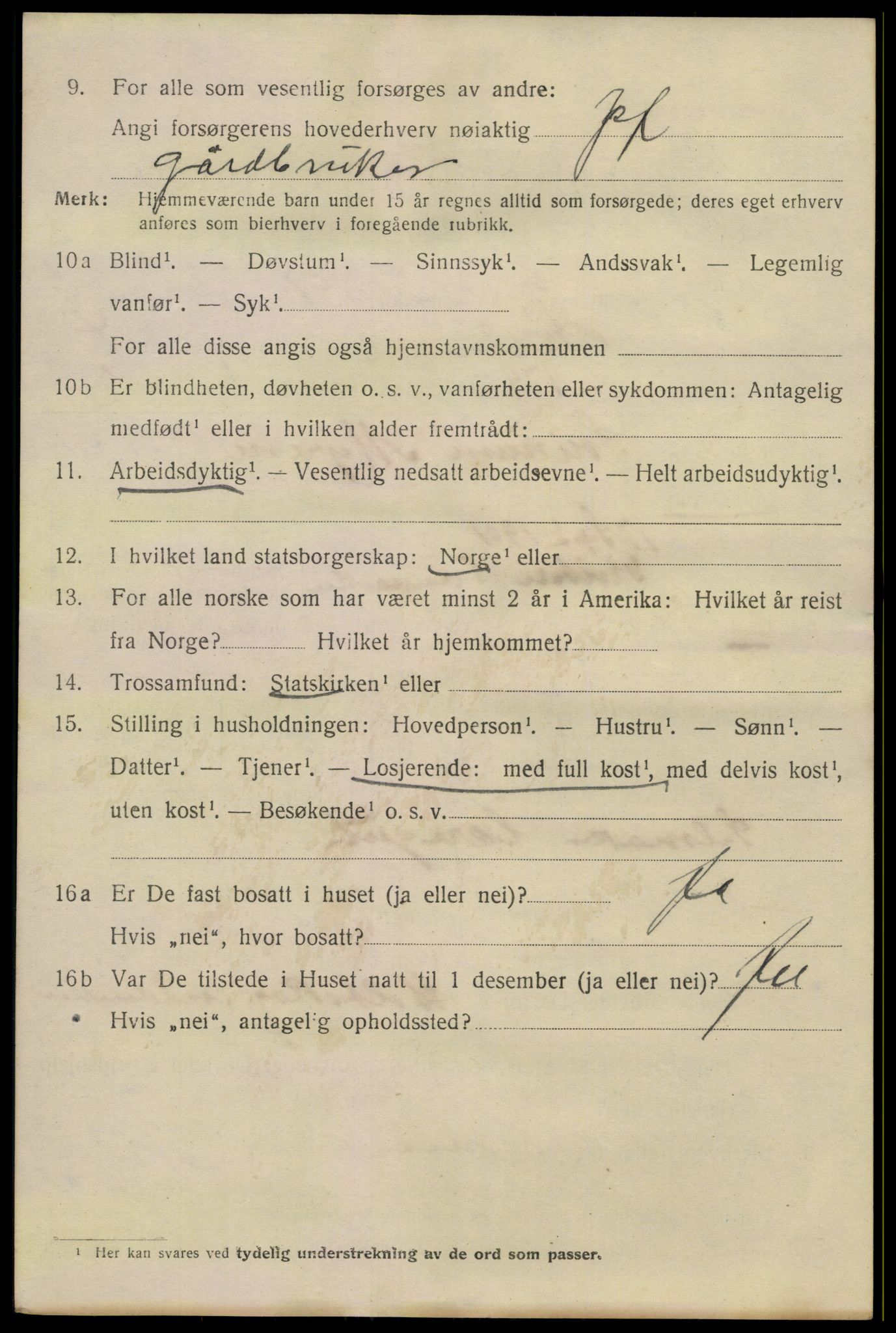 SAKO, 1920 census for Skien, 1920, p. 19489