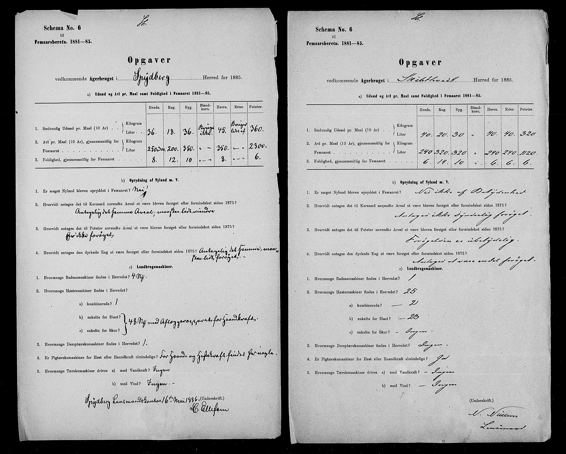 Statistisk sentralbyrå, Næringsøkonomiske emner, Generelt - Amtmennenes femårsberetninger, RA/S-2233/F/Fa/L0059: --, 1876-1885, p. 473