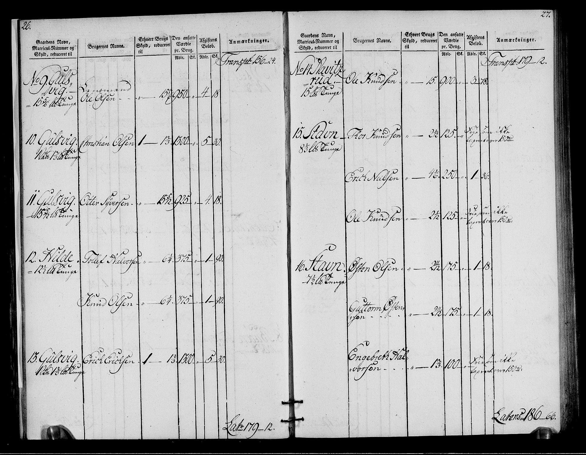 Rentekammeret inntil 1814, Realistisk ordnet avdeling, AV/RA-EA-4070/N/Ne/Nea/L0050: Ringerike og Hallingdal fogderi. Oppebørselsregister for Hallingdal, 1803-1804, p. 16