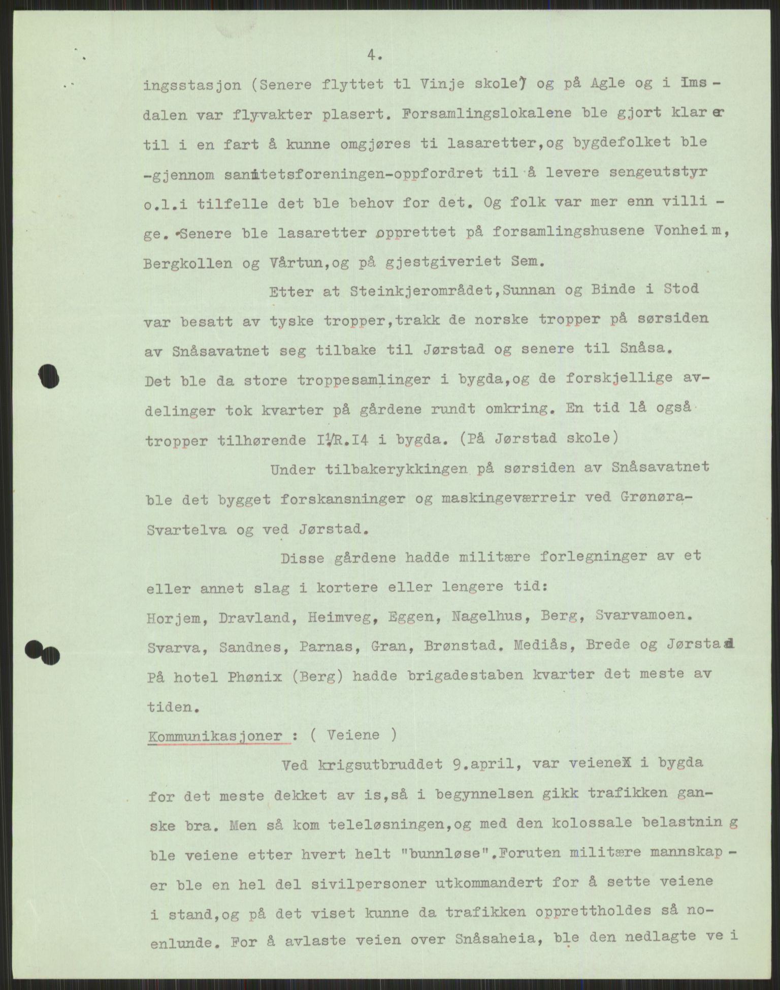 Forsvaret, Forsvarets krigshistoriske avdeling, AV/RA-RAFA-2017/Y/Ya/L0016: II-C-11-31 - Fylkesmenn.  Rapporter om krigsbegivenhetene 1940., 1940, p. 567