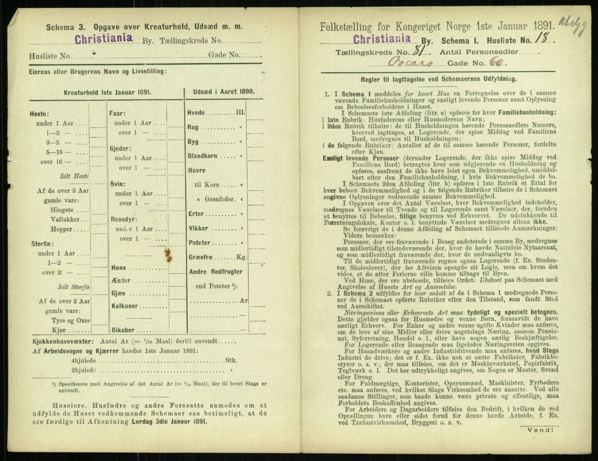 RA, 1891 census for 0301 Kristiania, 1891, p. 41520