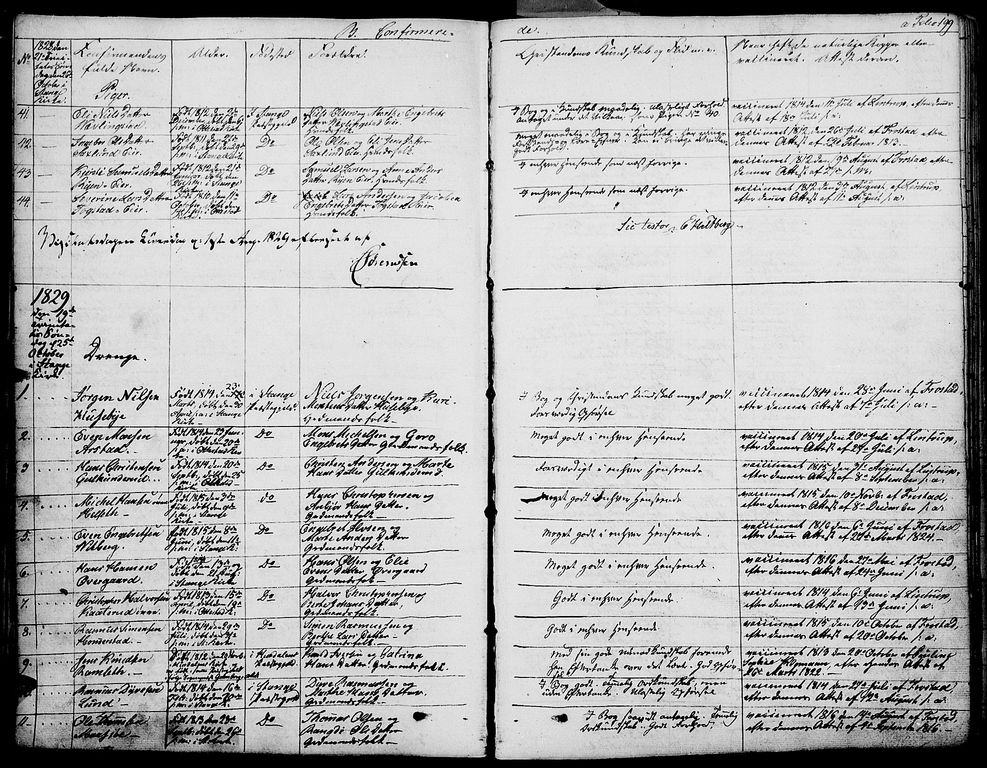 Stange prestekontor, SAH/PREST-002/K/L0009: Parish register (official) no. 9, 1826-1835, p. 199