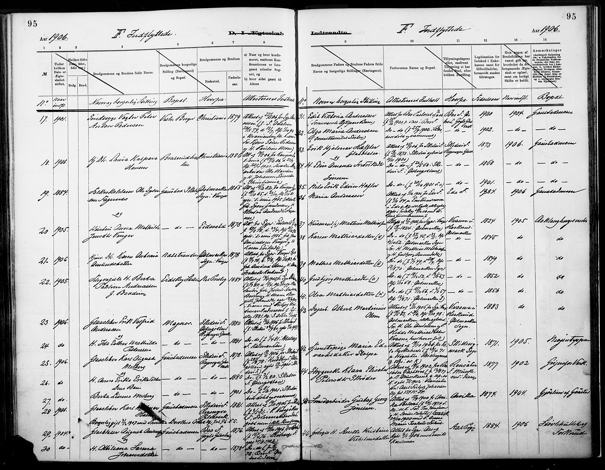 Eidskog prestekontor, AV/SAH-PREST-026/H/Ha/Haa/L0004: Parish register (official) no. 4, 1884-1897, p. 95