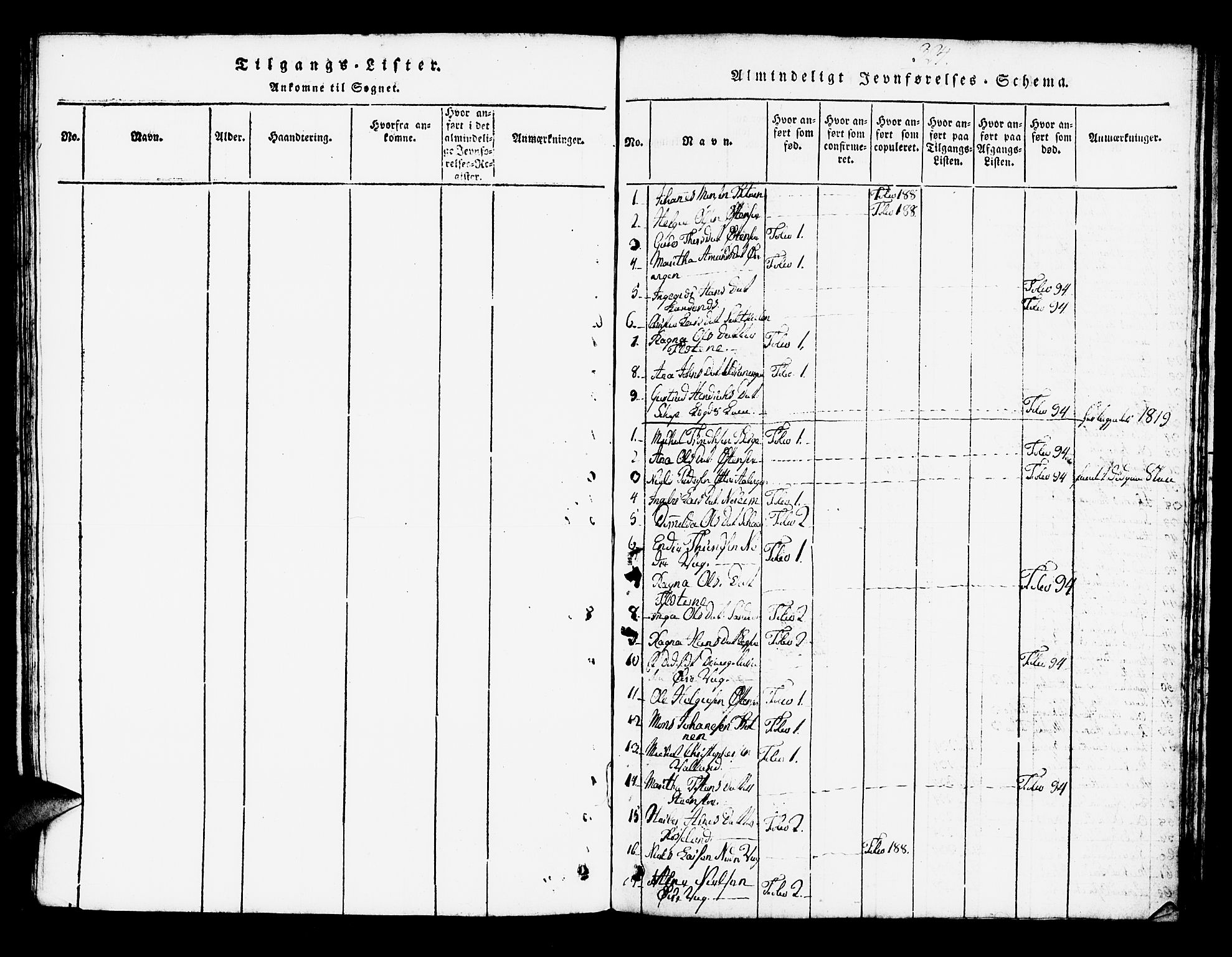 Kvam sokneprestembete, AV/SAB-A-76201/H/Haa: Parish register (official) no. A 6, 1818-1832, p. 324