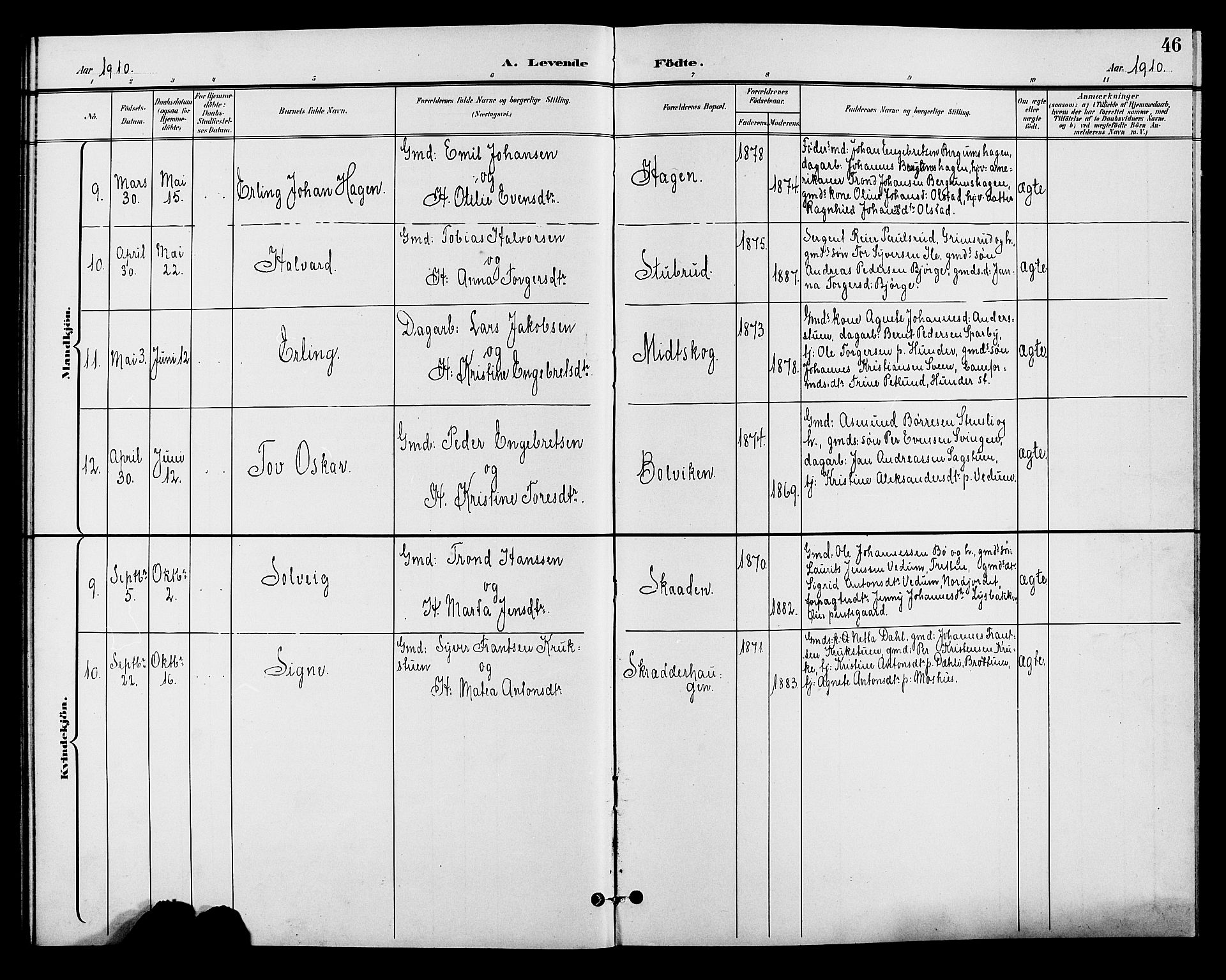 Øyer prestekontor, AV/SAH-PREST-084/H/Ha/Hab/L0005: Parish register (copy) no. 5, 1897-1913, p. 46