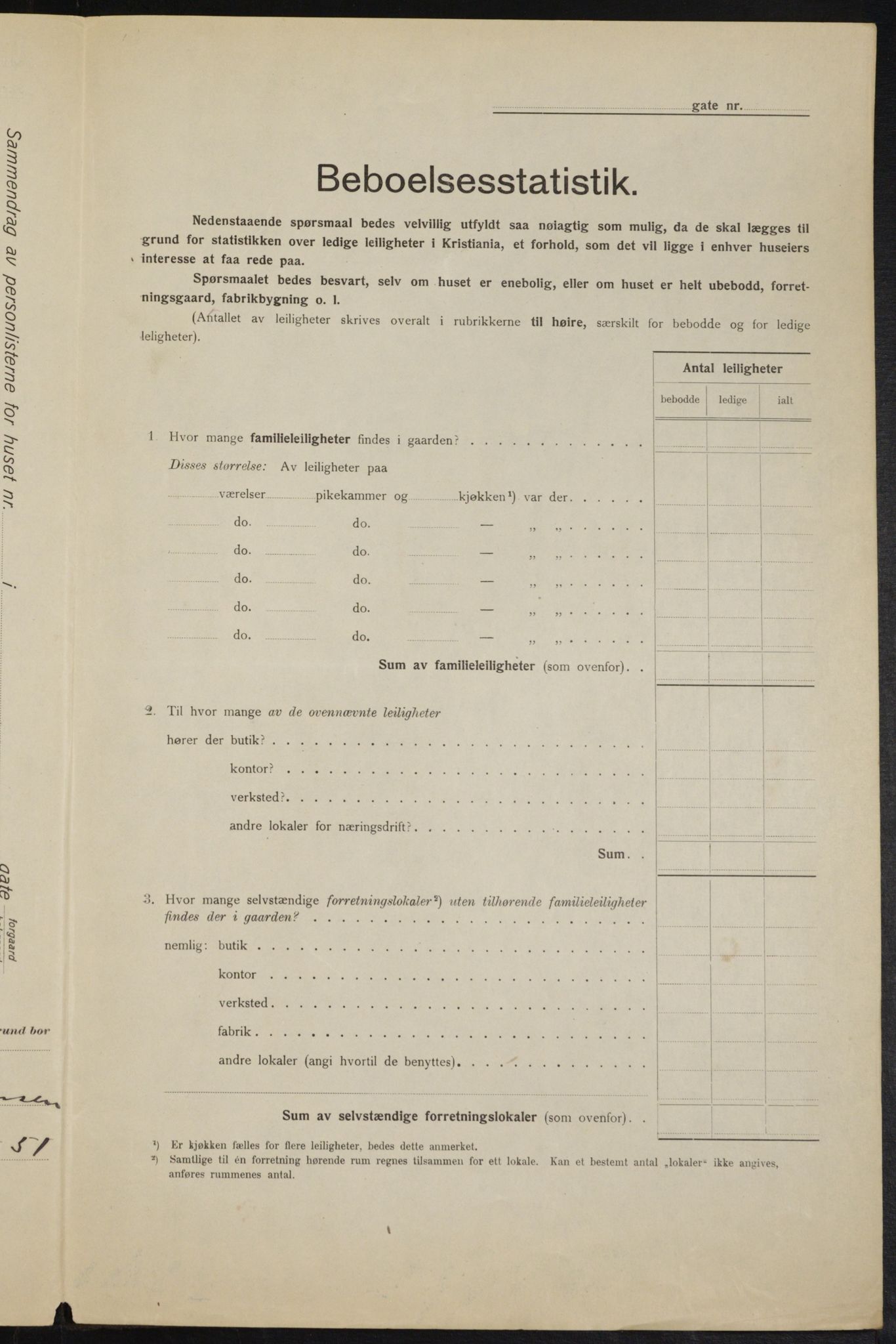 OBA, Municipal Census 1915 for Kristiania, 1915, p. 32291