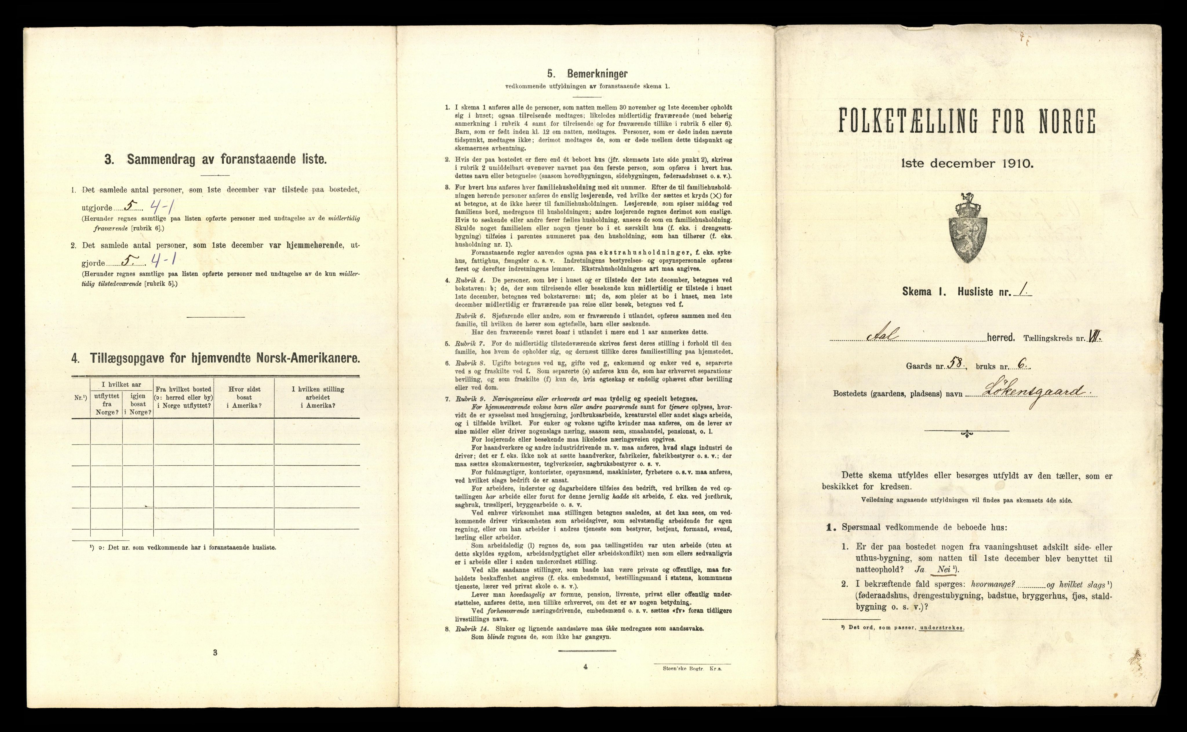 RA, 1910 census for Ål, 1910, p. 679