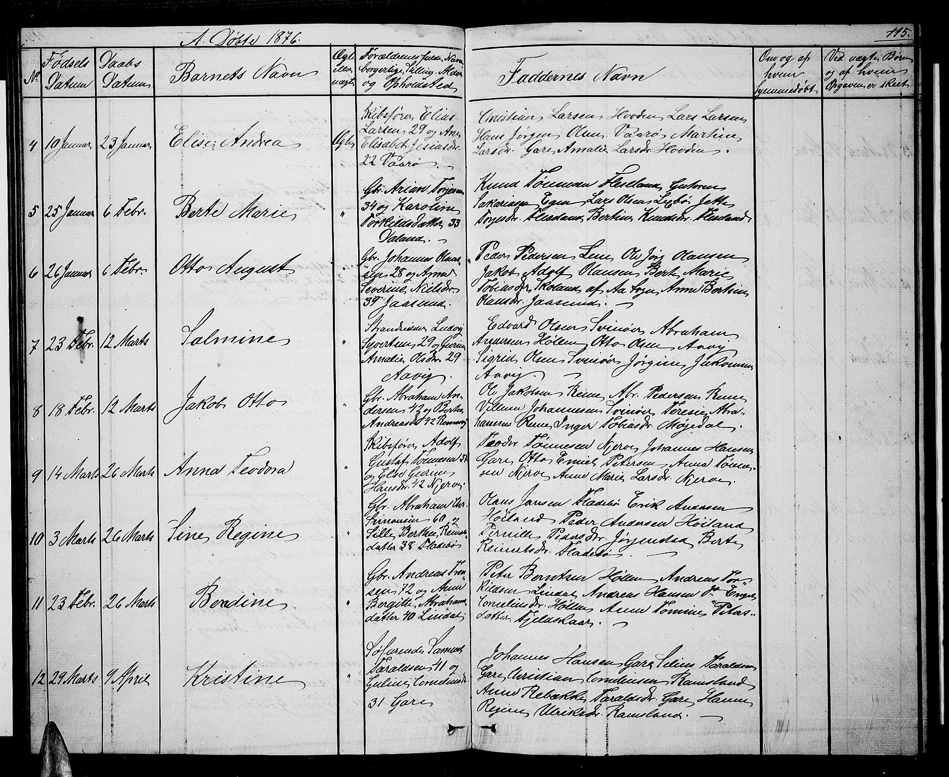 Sør-Audnedal sokneprestkontor, AV/SAK-1111-0039/F/Fb/Fba/L0002: Parish register (copy) no. B 2, 1853-1878, p. 115
