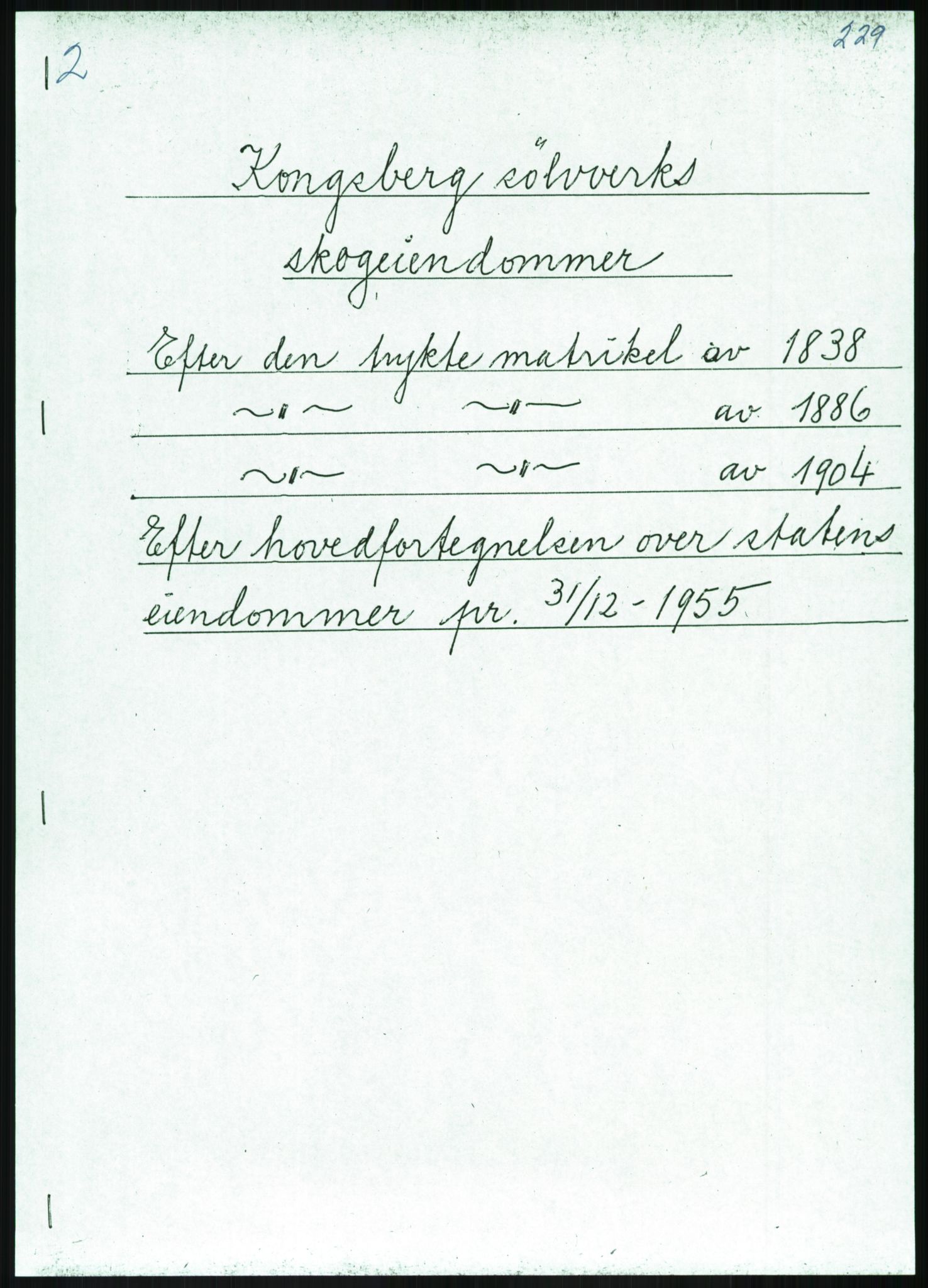 Direktoratet for statens skoger, AV/RA-S-1600/2/E/Eg/L0002: Arkivliste for 10.11-serien. Akershus til Sør-Trøndelag fylke. Mappenr. 1 - 925, 1957-1992, p. 246