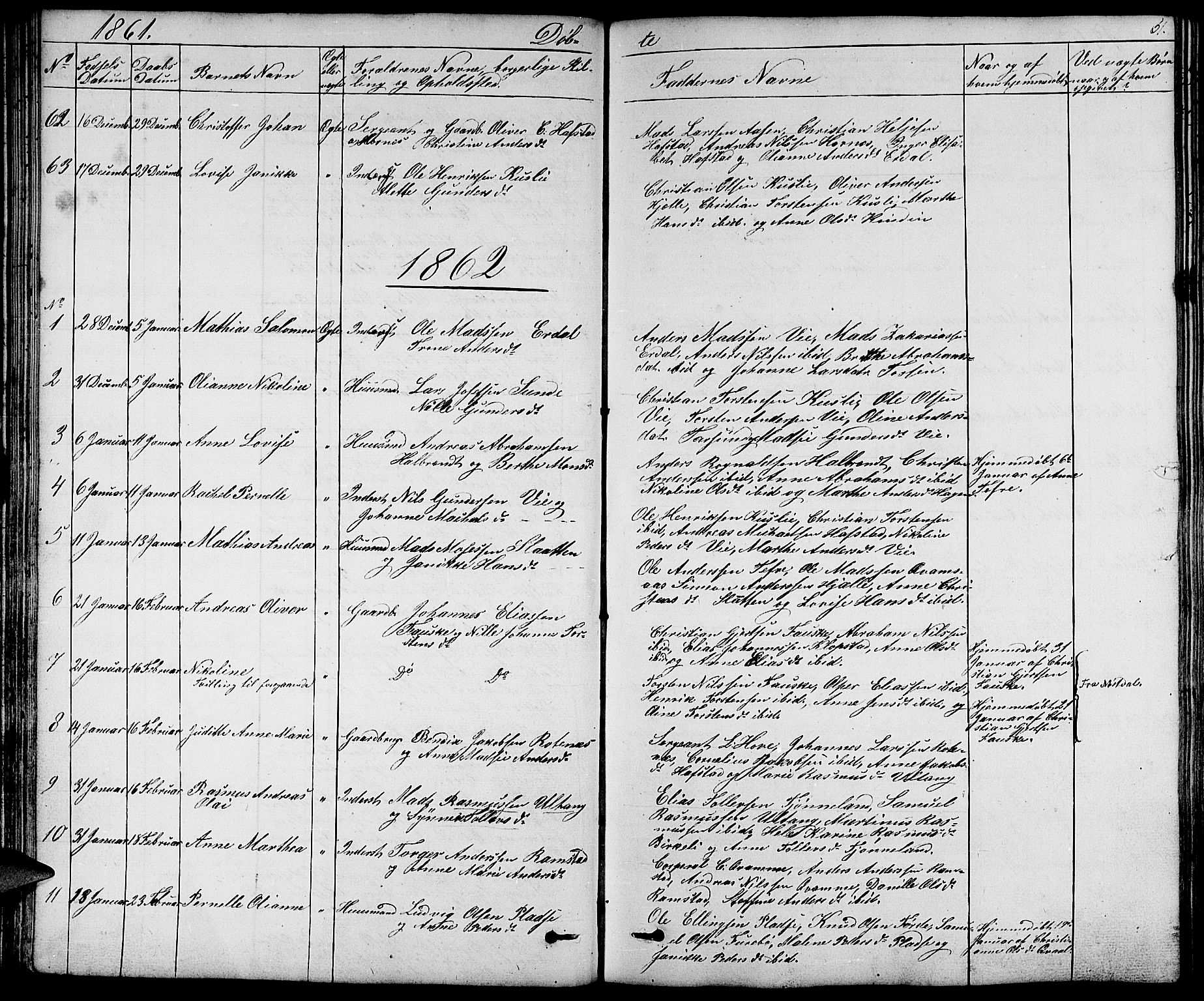 Førde sokneprestembete, SAB/A-79901/H/Hab/Haba/L0001: Parish register (copy) no. A 1, 1853-1880, p. 51