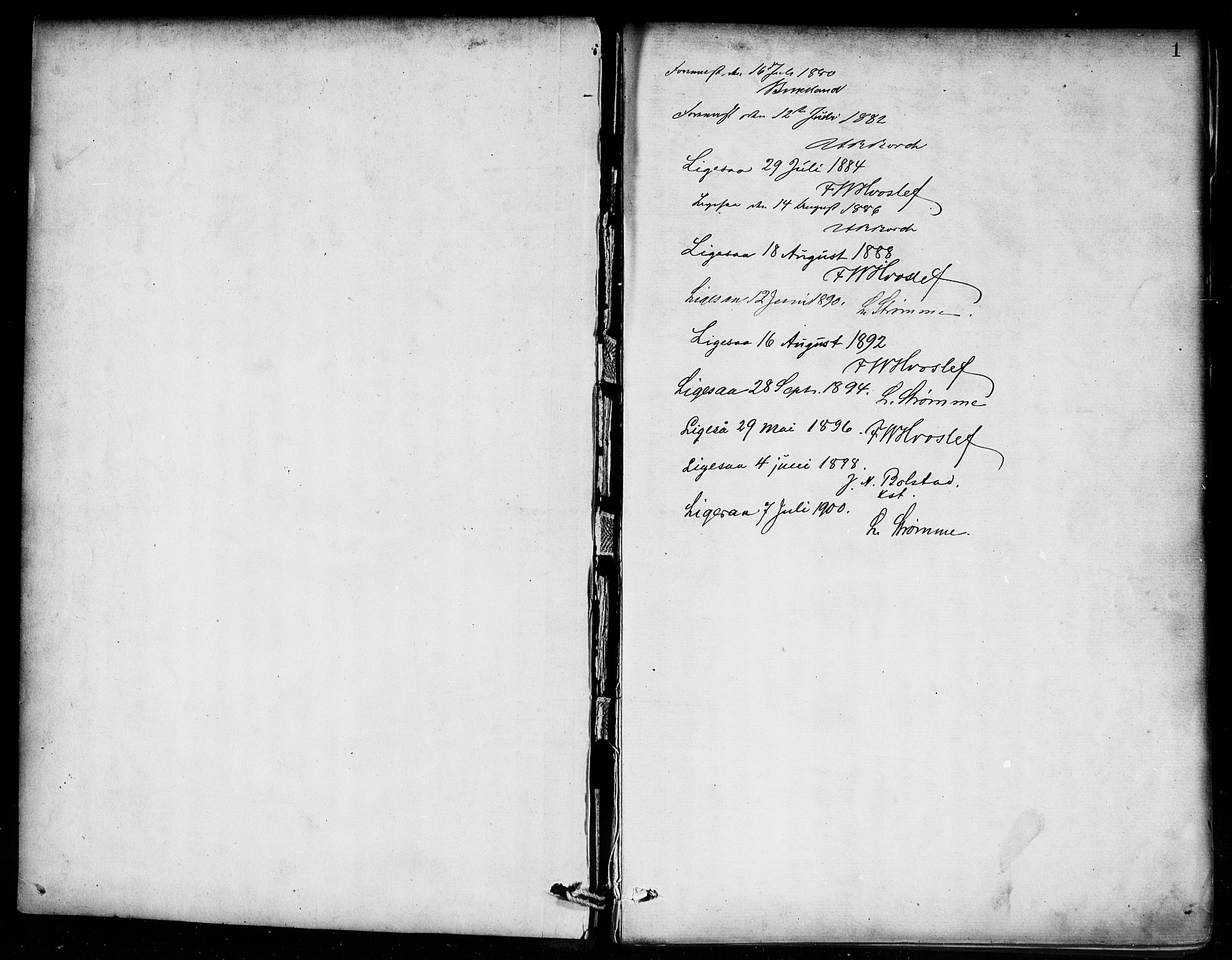 Innvik sokneprestembete, SAB/A-80501: Parish register (official) no. D 1, 1879-1900, p. 1