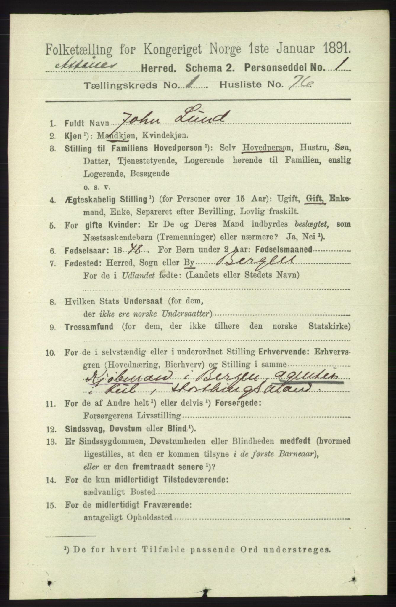RA, 1891 census for 1247 Askøy, 1891, p. 1023