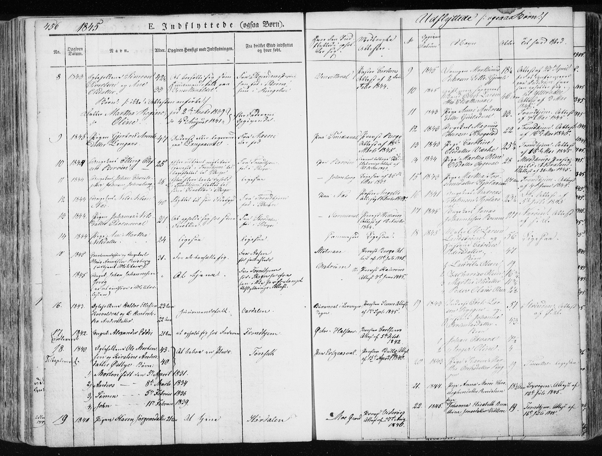 Ministerialprotokoller, klokkerbøker og fødselsregistre - Nord-Trøndelag, AV/SAT-A-1458/717/L0154: Parish register (official) no. 717A06 /1, 1836-1849, p. 456