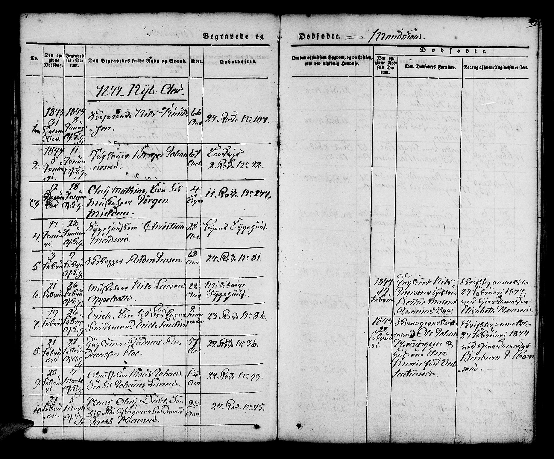 Korskirken sokneprestembete, AV/SAB-A-76101/H/Hab: Parish register (copy) no. E 1, 1837-1851, p. 109