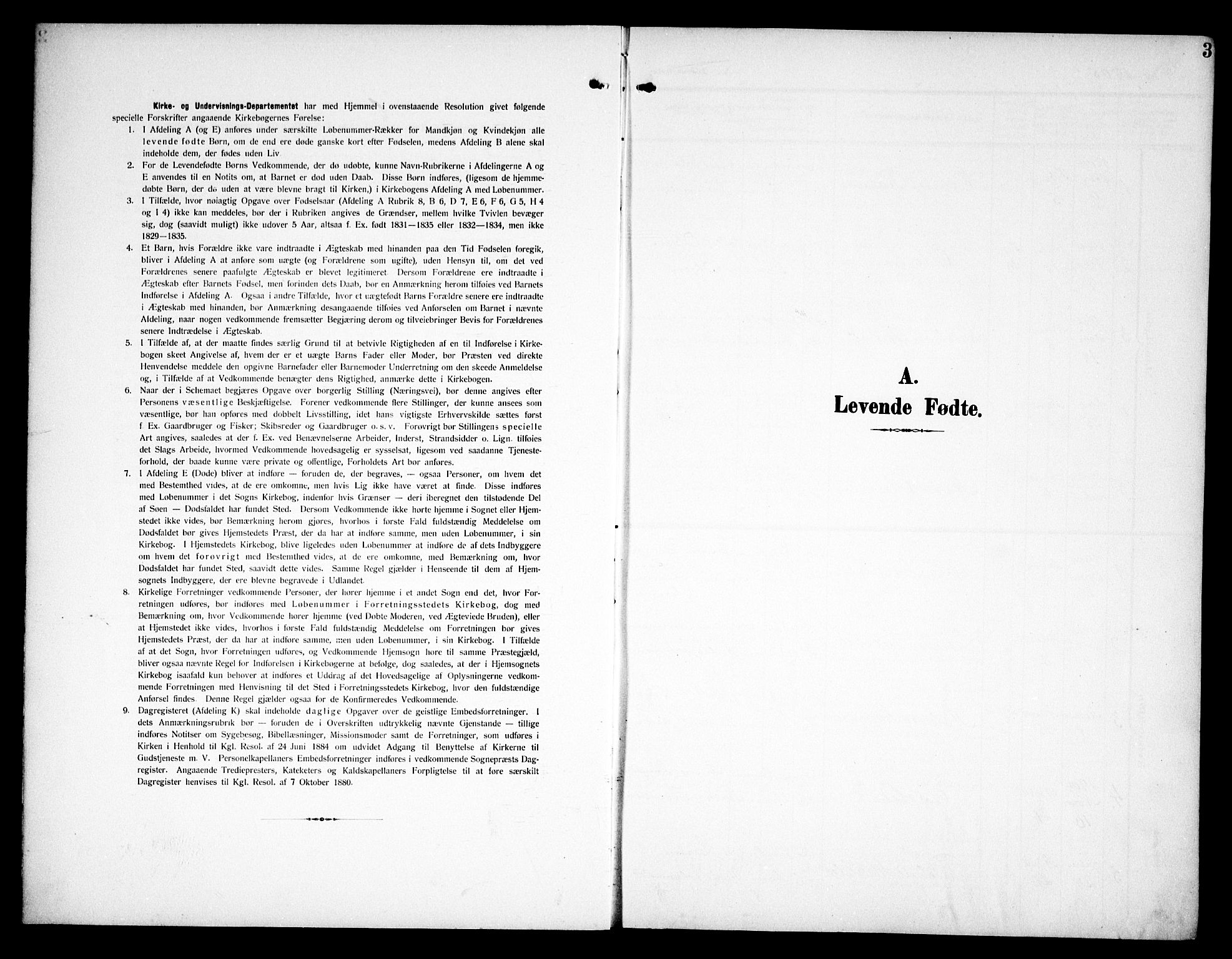 Kråkstad prestekontor Kirkebøker, SAO/A-10125a/G/Ga/L0002: Parish register (copy) no. I 2, 1905-1934, p. 3