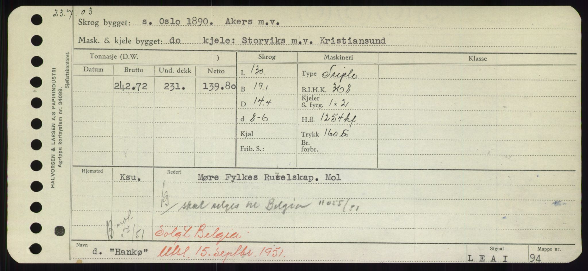 Sjøfartsdirektoratet med forløpere, Skipsmålingen, AV/RA-S-1627/H/Hd/L0014: Fartøy, H-Havl, p. 197