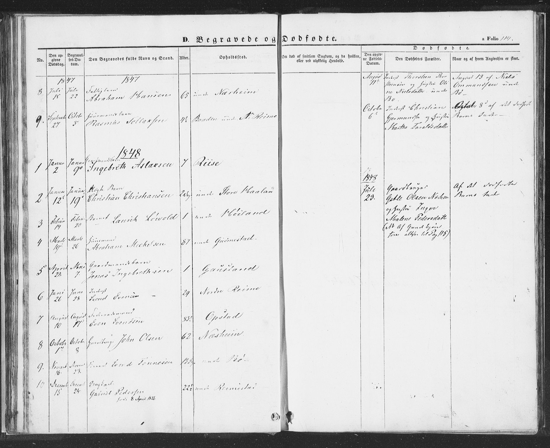 Hå sokneprestkontor, AV/SAST-A-101801/001/30BA/L0006: Parish register (official) no. A 5, 1842-1853, p. 114