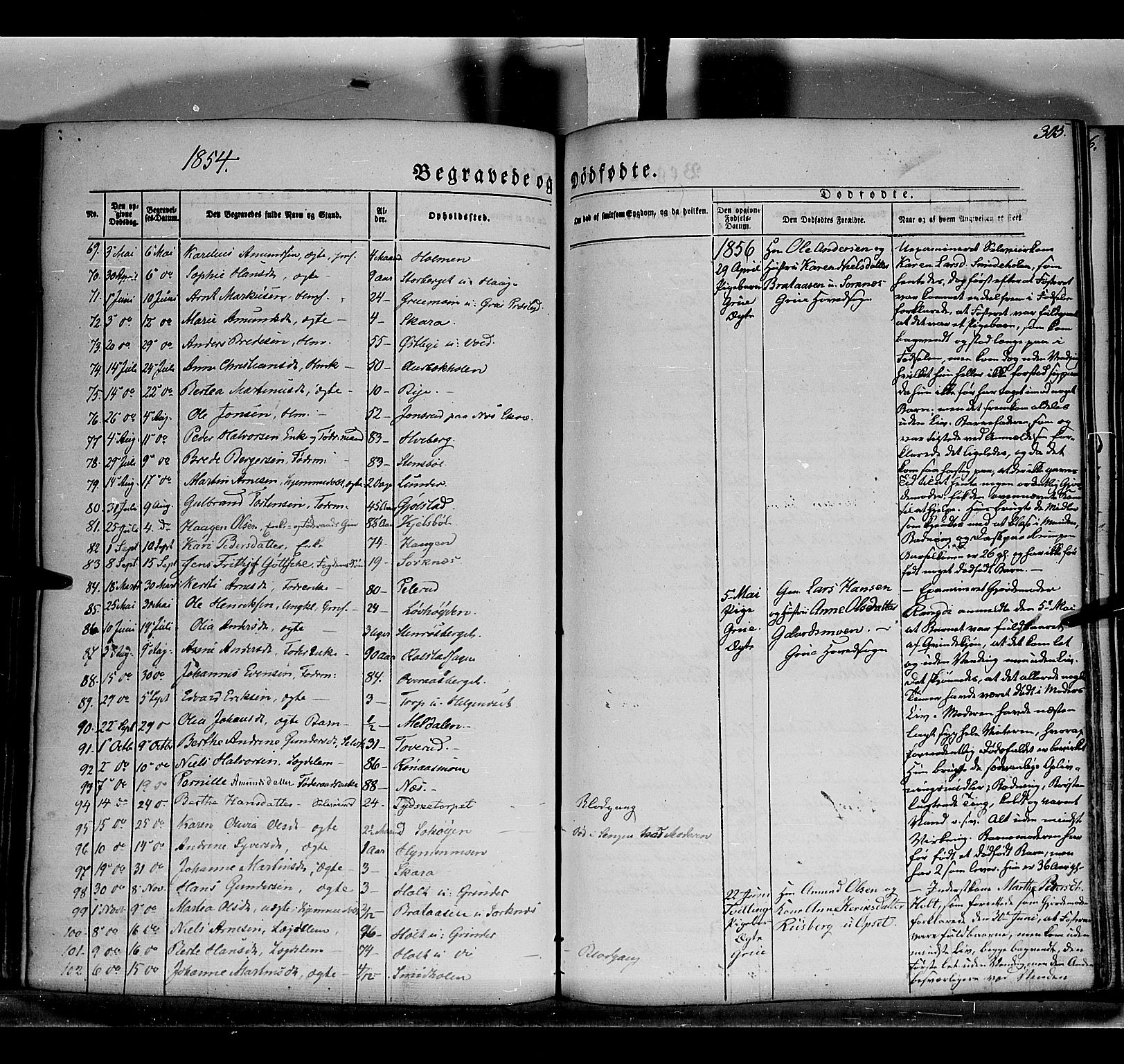 Grue prestekontor, AV/SAH-PREST-036/H/Ha/Haa/L0008: Parish register (official) no. 8, 1847-1858, p. 305