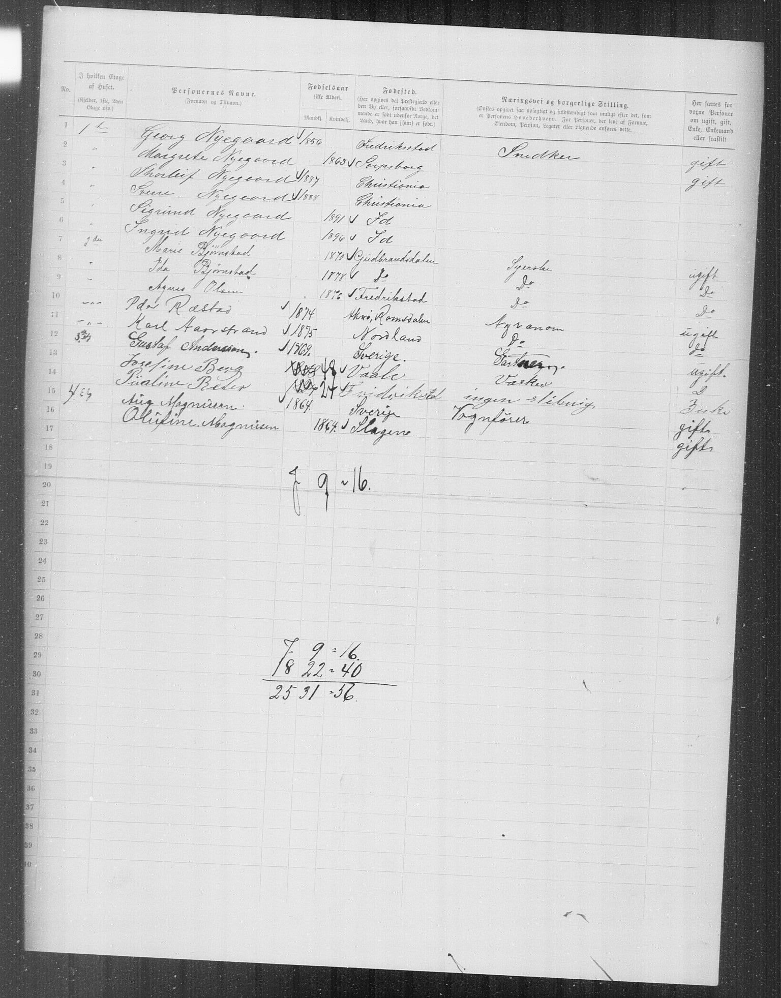 OBA, Municipal Census 1899 for Kristiania, 1899, p. 8502