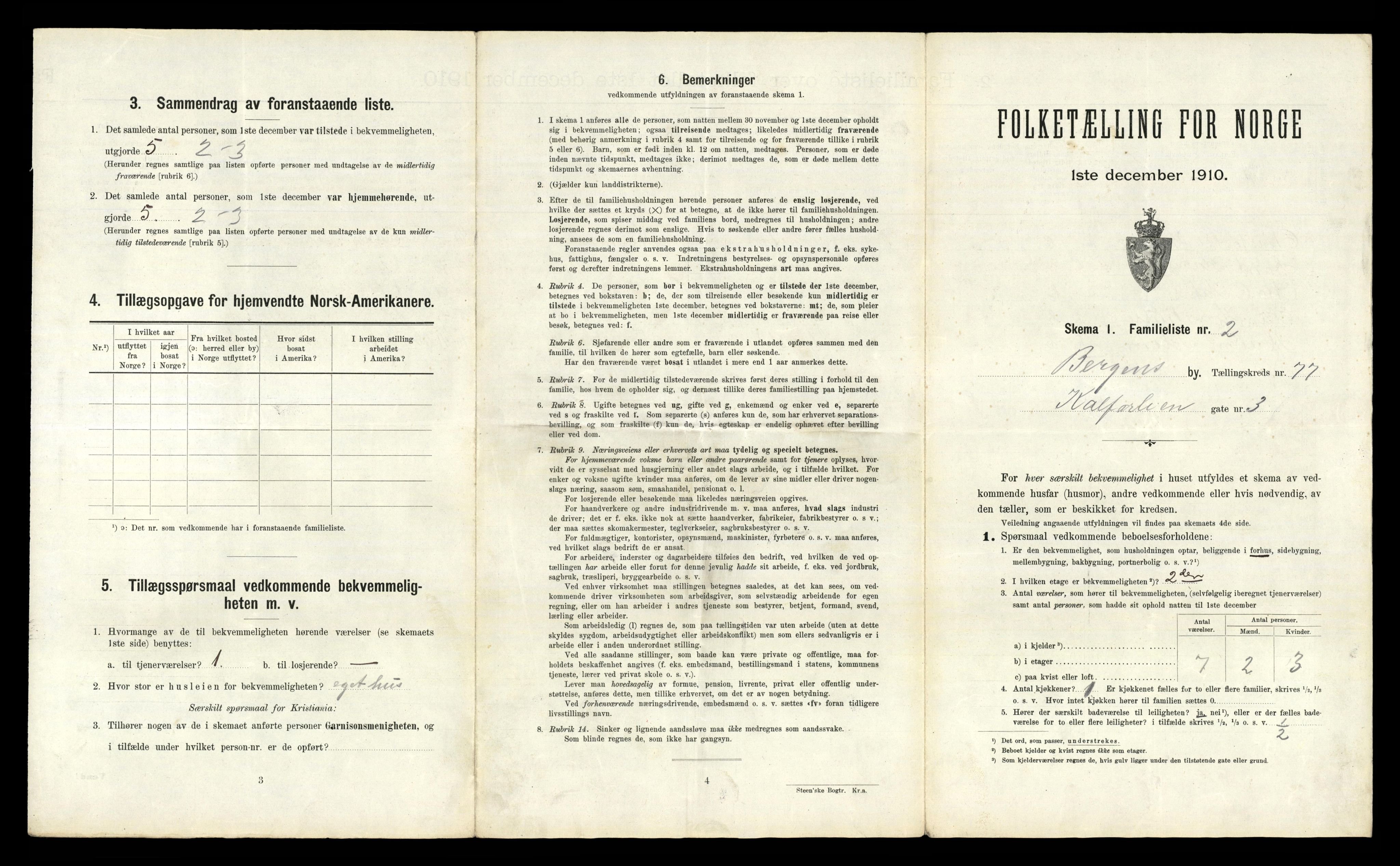 RA, 1910 census for Bergen, 1910, p. 26695