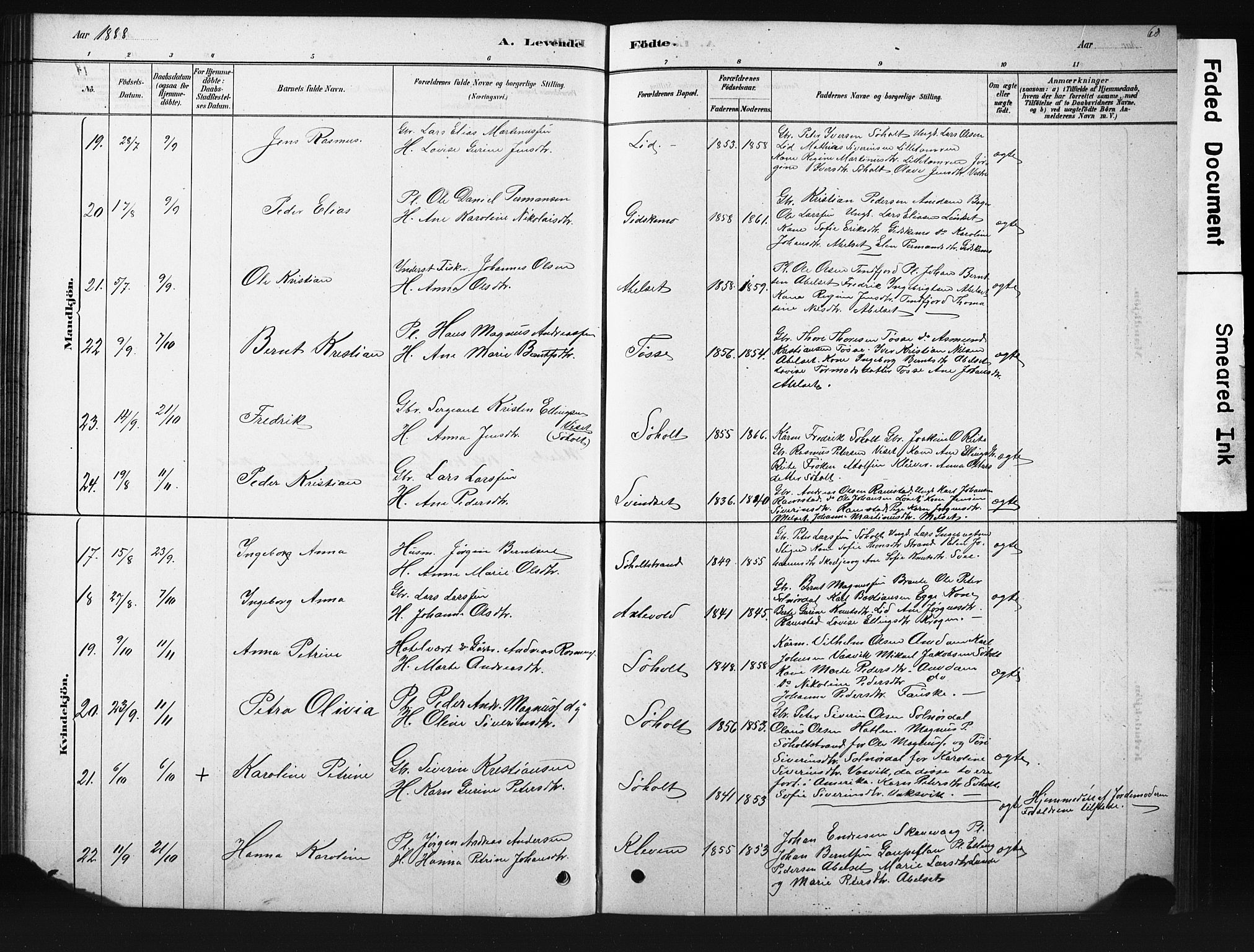 Ministerialprotokoller, klokkerbøker og fødselsregistre - Møre og Romsdal, AV/SAT-A-1454/522/L0326: Parish register (copy) no. 522C05, 1878-1890, p. 60