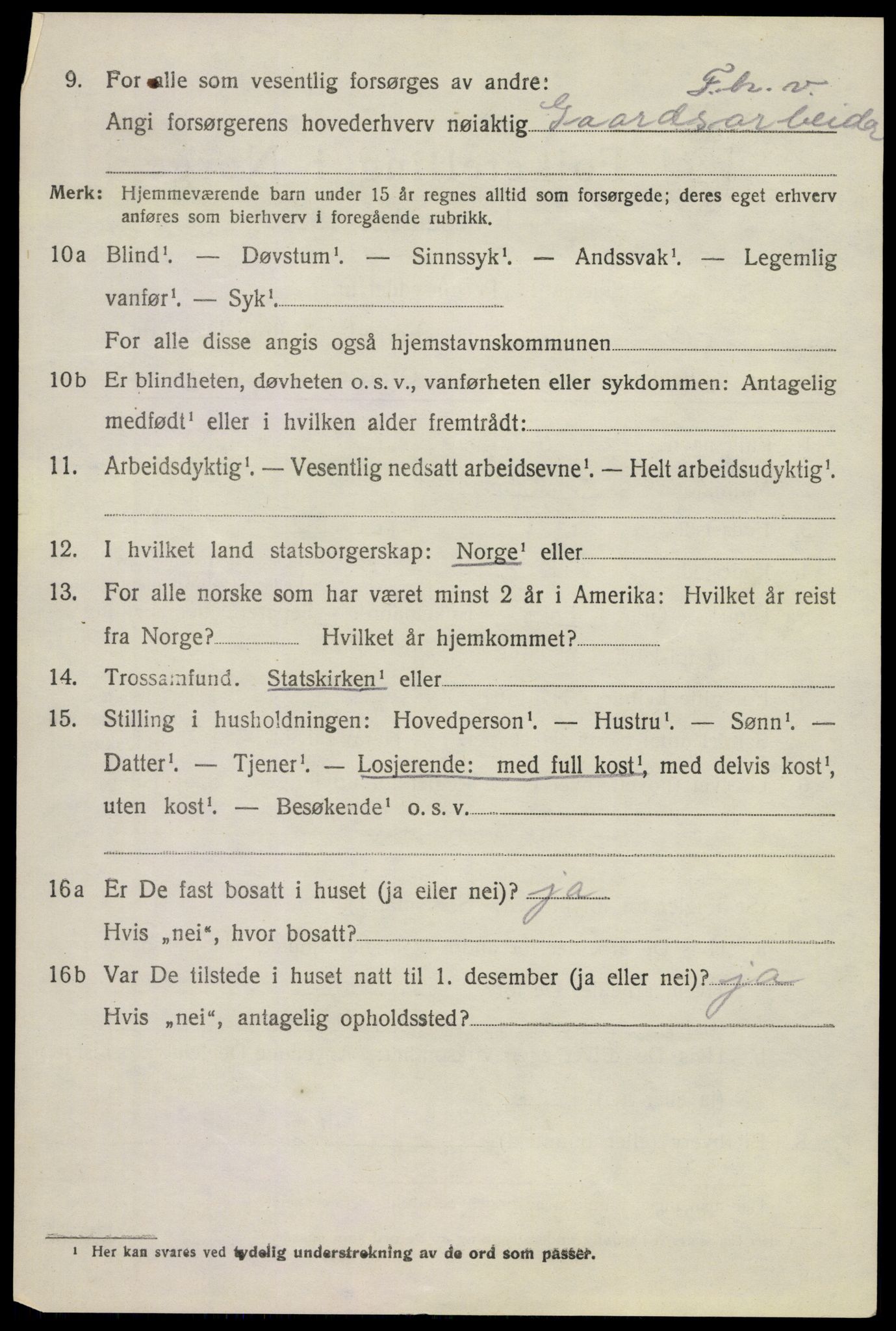 SAKO, 1920 census for Ytre Sandsvær, 1920, p. 3023