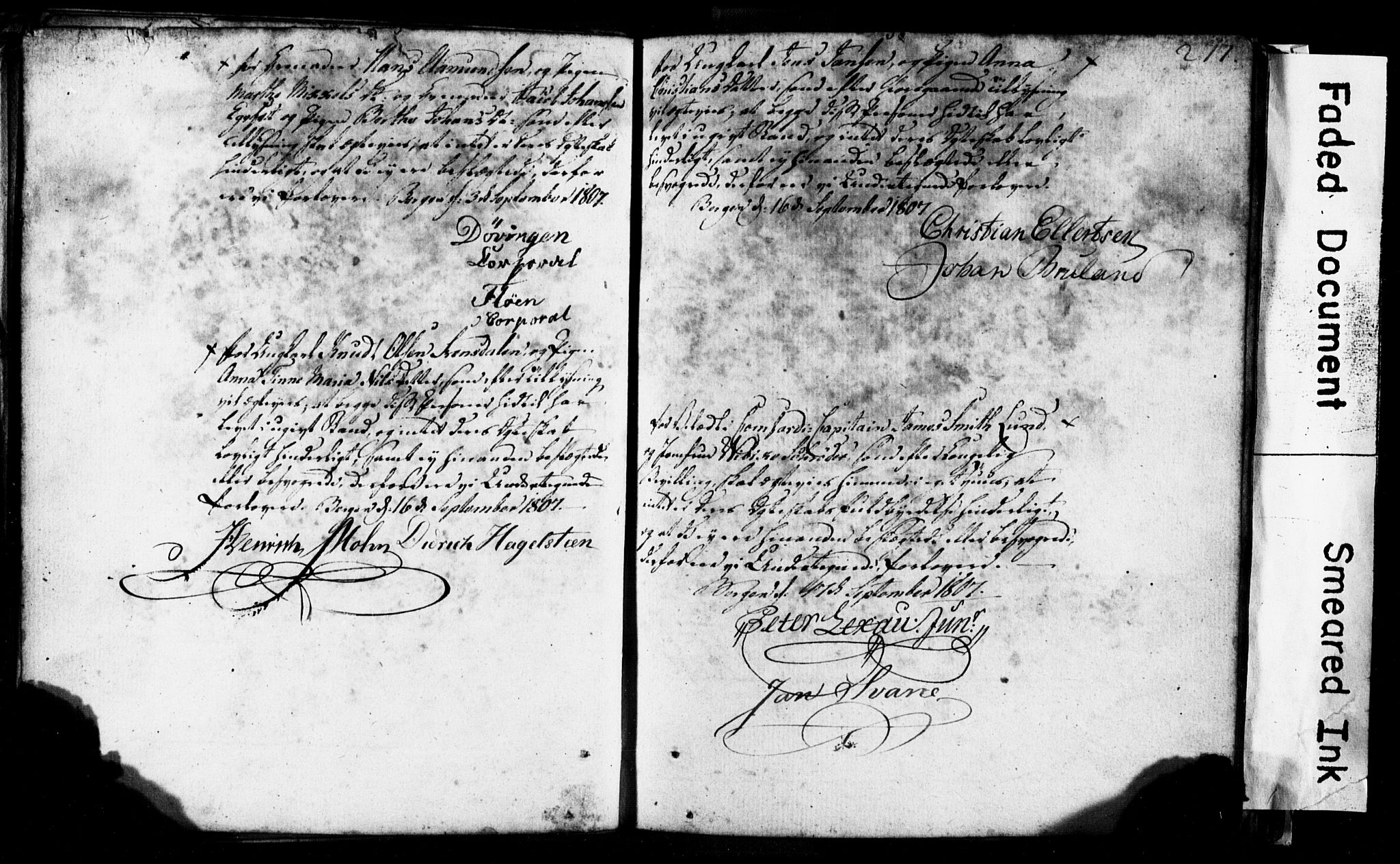 Korskirken sokneprestembete, SAB/A-76101: Best man's statements no. II.5.1, 1776-1816, p. 277