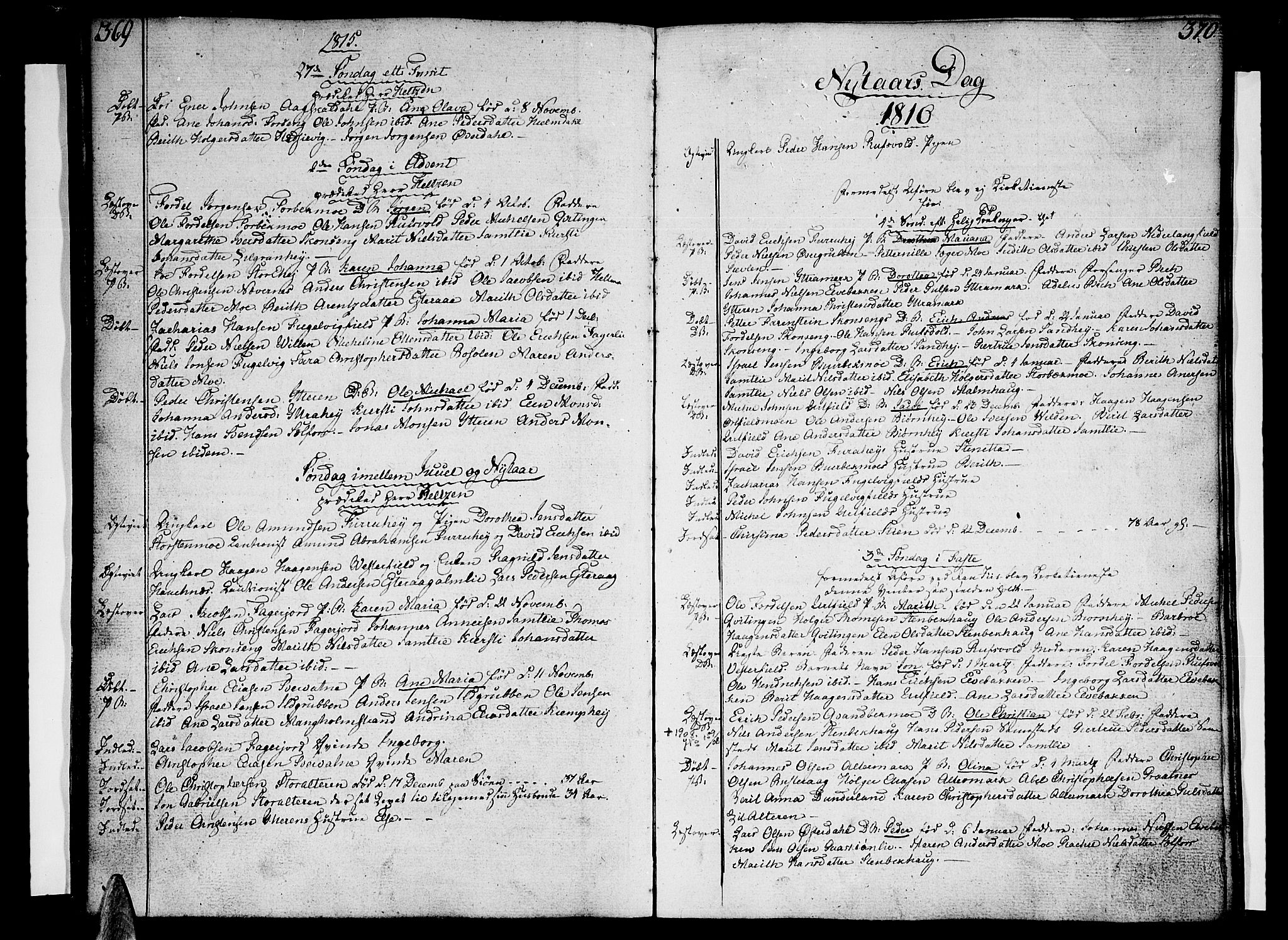 Ministerialprotokoller, klokkerbøker og fødselsregistre - Nordland, SAT/A-1459/825/L0351: Parish register (official) no. 825A06 /2, 1807-1819, p. 369-370