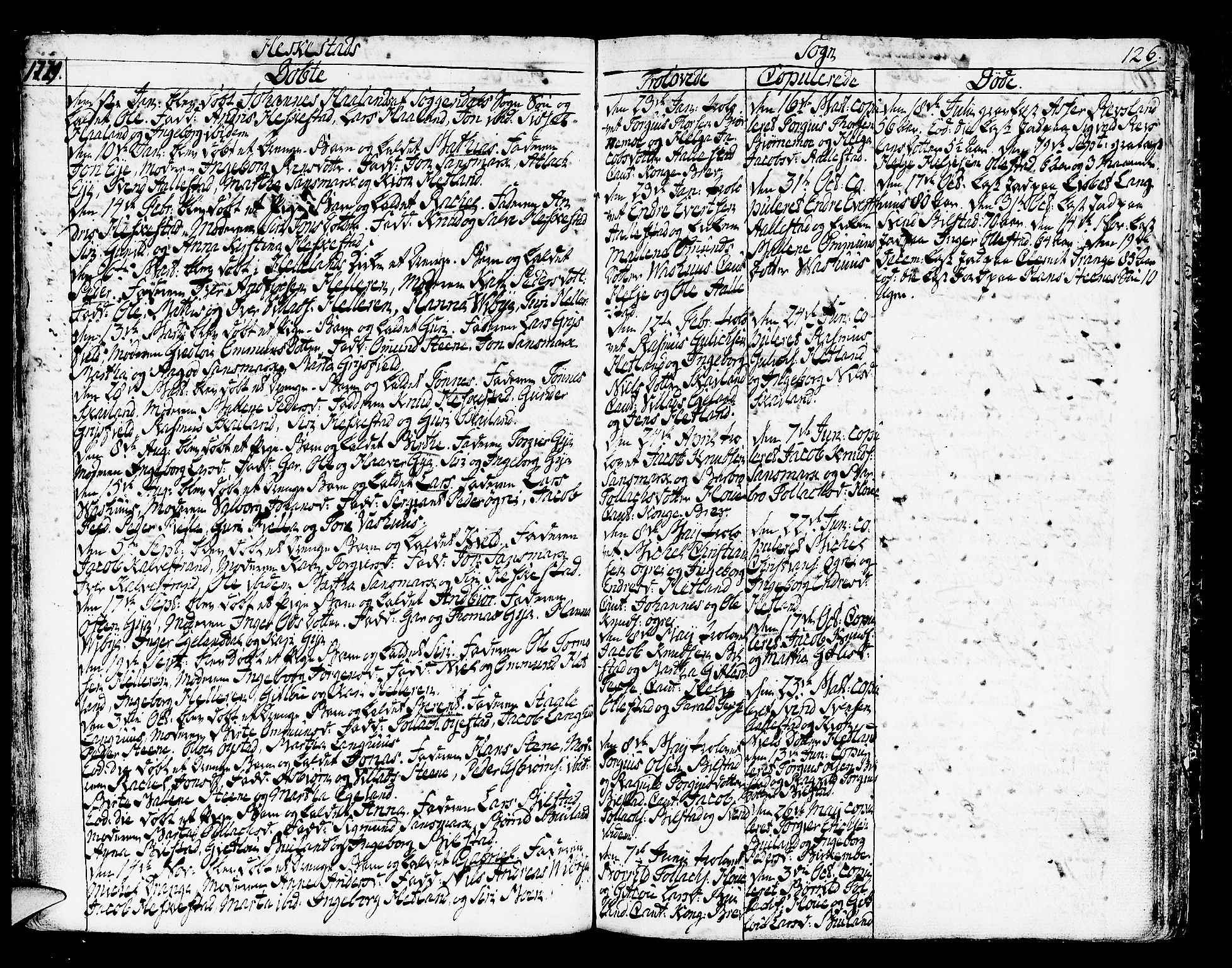 Helleland sokneprestkontor, SAST/A-101810: Parish register (official) no. A 2 /3, 1762-1791, p. 126