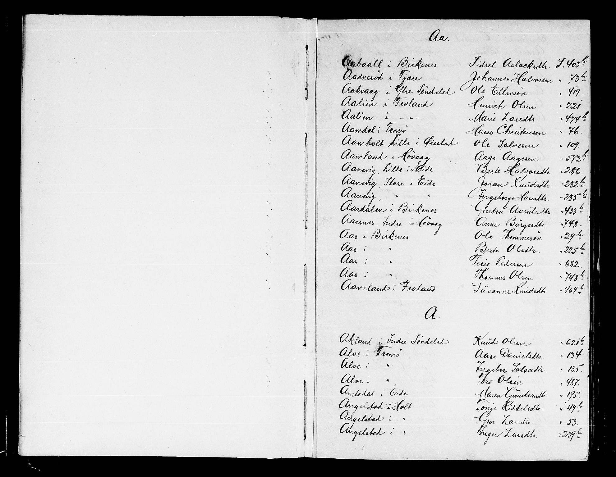 Nedenes sorenskriveri før 1824, SAK/1221-0007/H/Hc/L0024: Skifteprotokoll med register nr 18a, 1749-1755