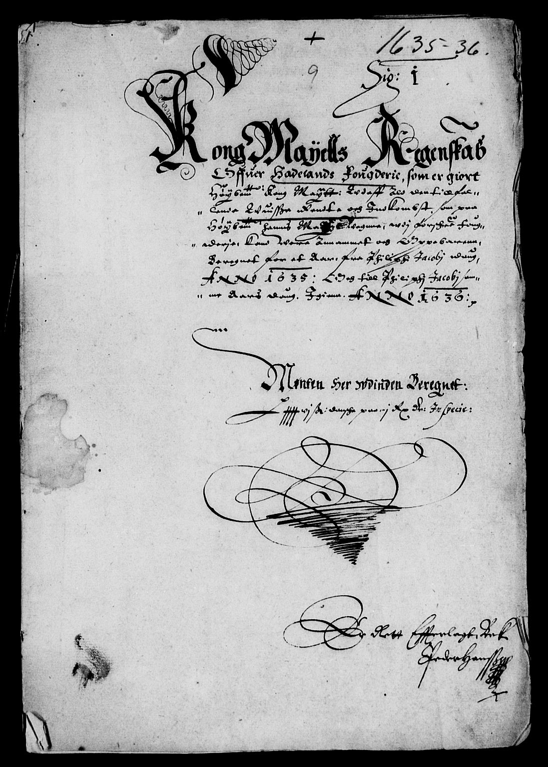 Rentekammeret inntil 1814, Reviderte regnskaper, Lensregnskaper, AV/RA-EA-5023/R/Rb/Rba/L0122: Akershus len, 1634-1636