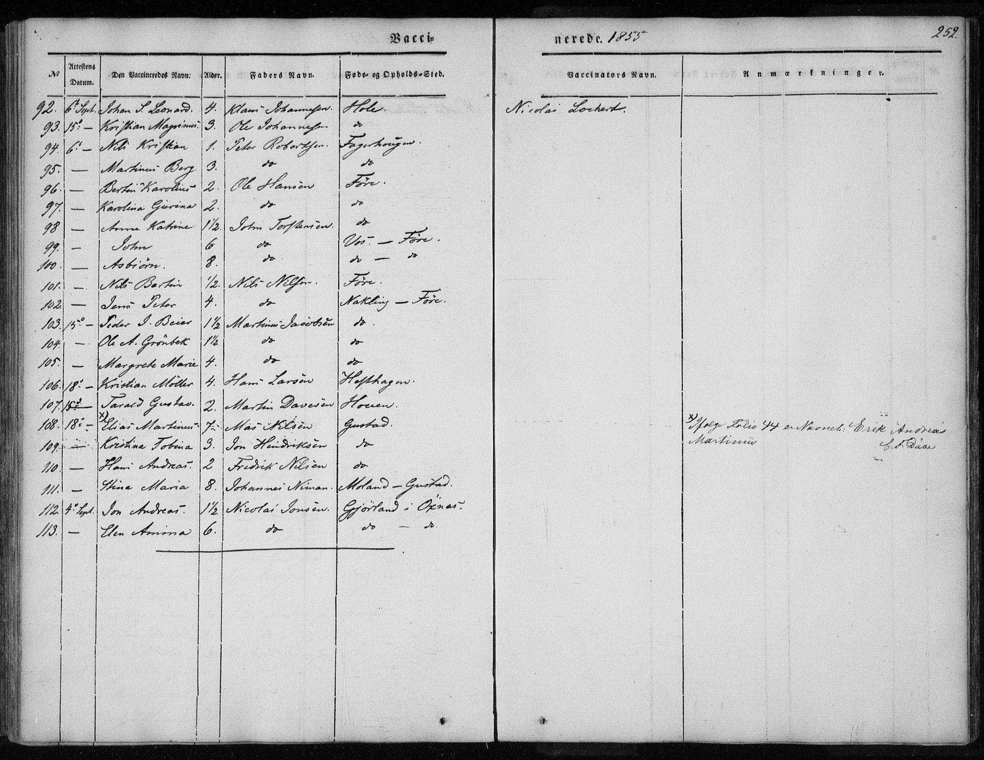 Ministerialprotokoller, klokkerbøker og fødselsregistre - Nordland, AV/SAT-A-1459/891/L1299: Parish register (official) no. 891A04, 1841-1856, p. 252