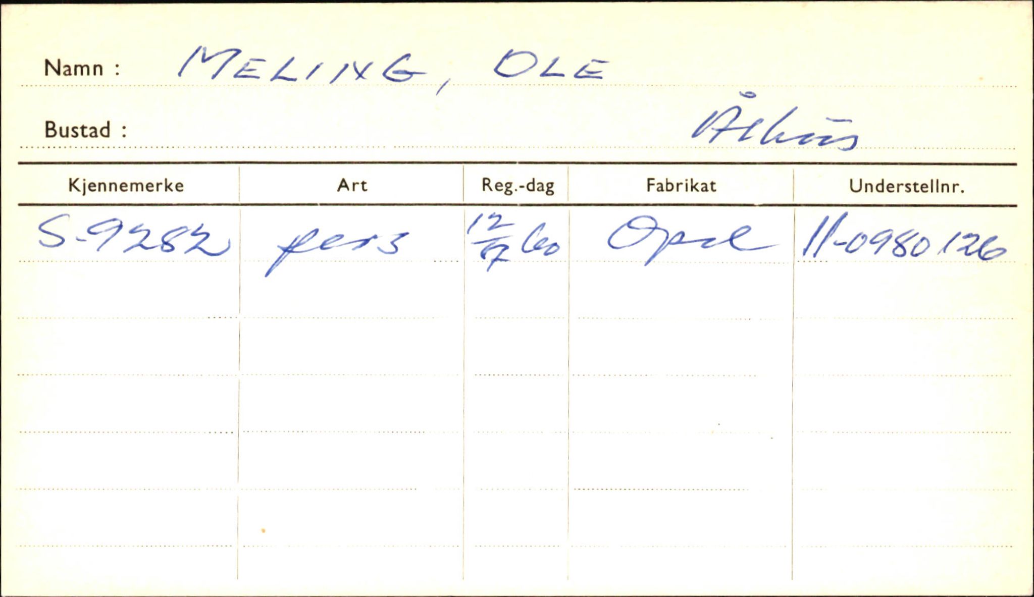 Statens vegvesen, Sogn og Fjordane vegkontor, AV/SAB-A-5301/4/F/L0001D: Eigarregister Fjordane til 1.6.1961, 1930-1961, p. 594