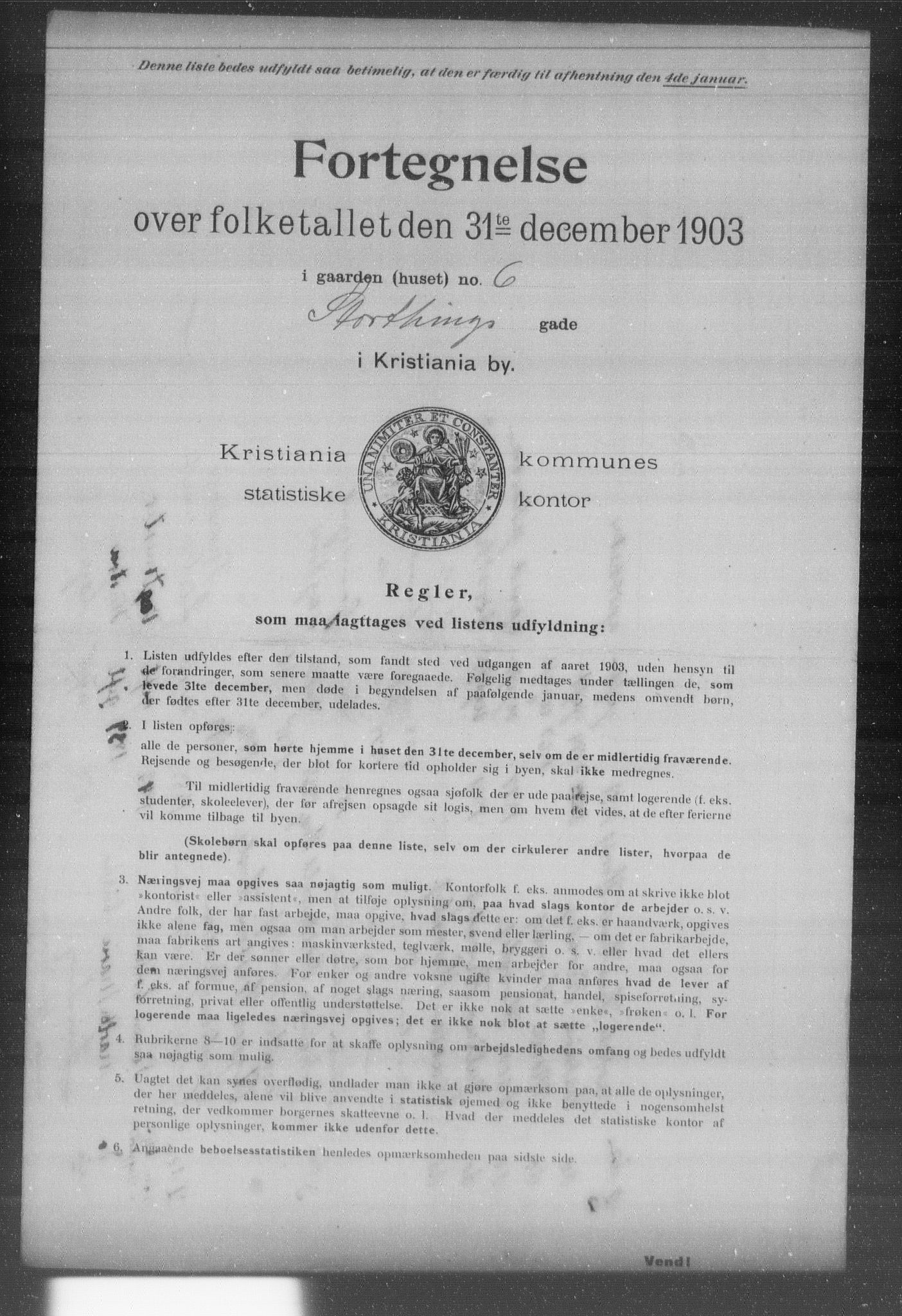 OBA, Municipal Census 1903 for Kristiania, 1903, p. 20040