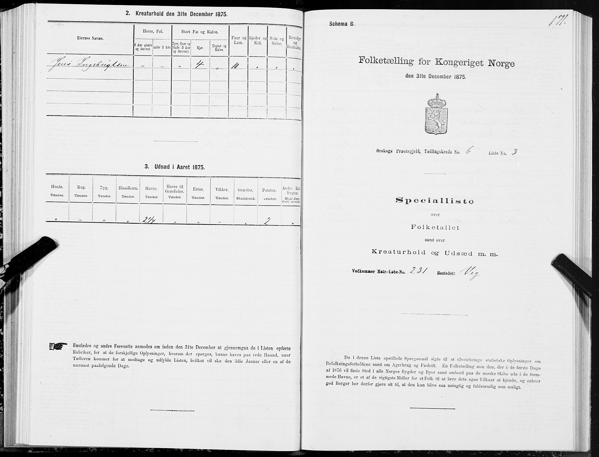 SAT, 1875 census for 1527P Ørskog, 1875, p. 4171