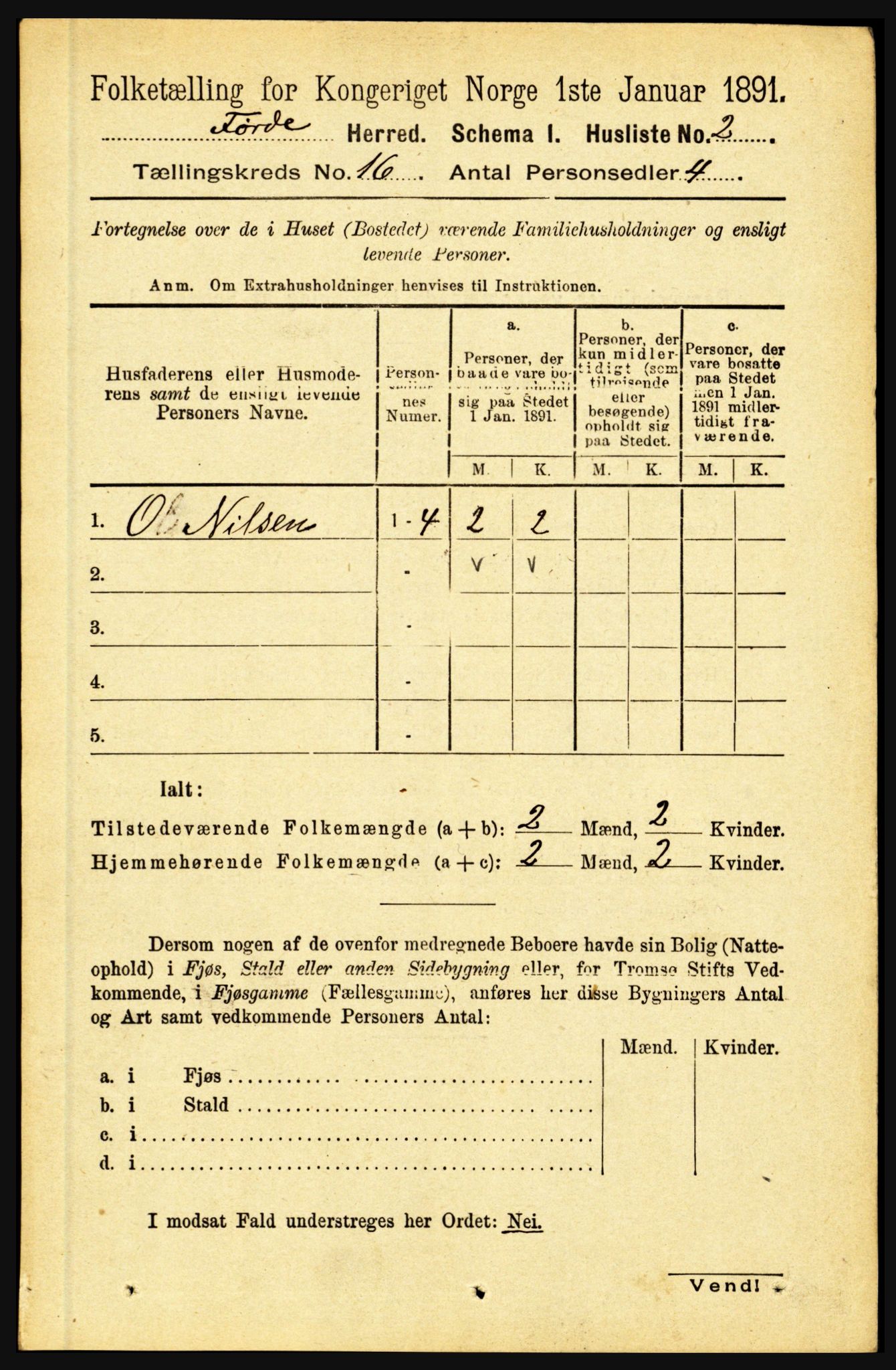 RA, 1891 census for 1432 Førde, 1891, p. 5808