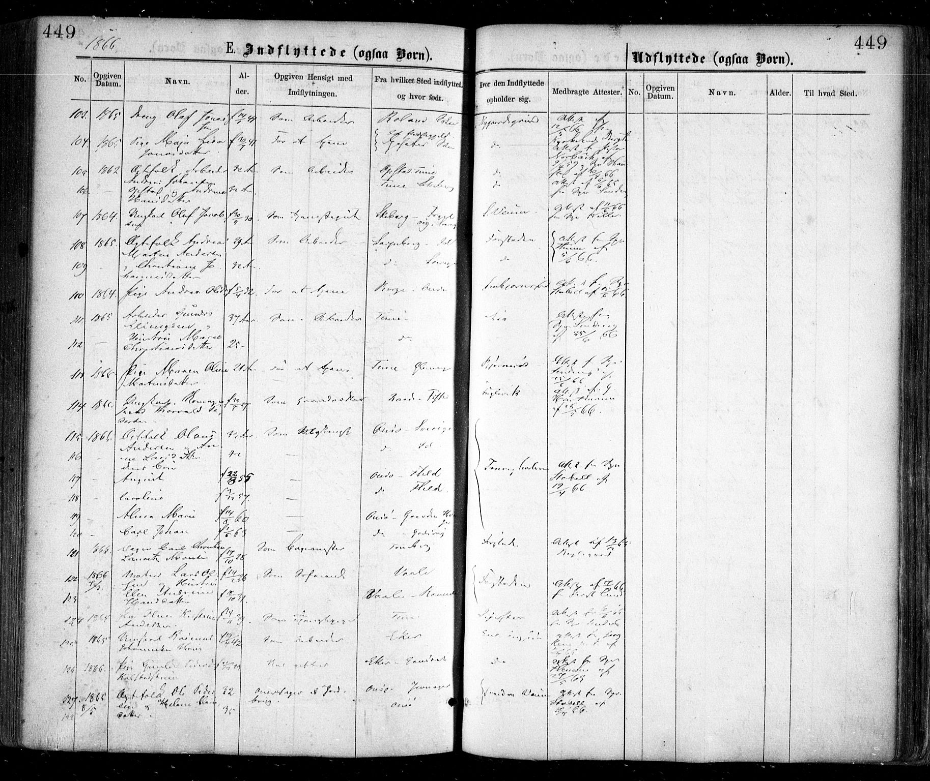 Glemmen prestekontor Kirkebøker, AV/SAO-A-10908/F/Fa/L0008: Parish register (official) no. 8, 1862-1871, p. 449