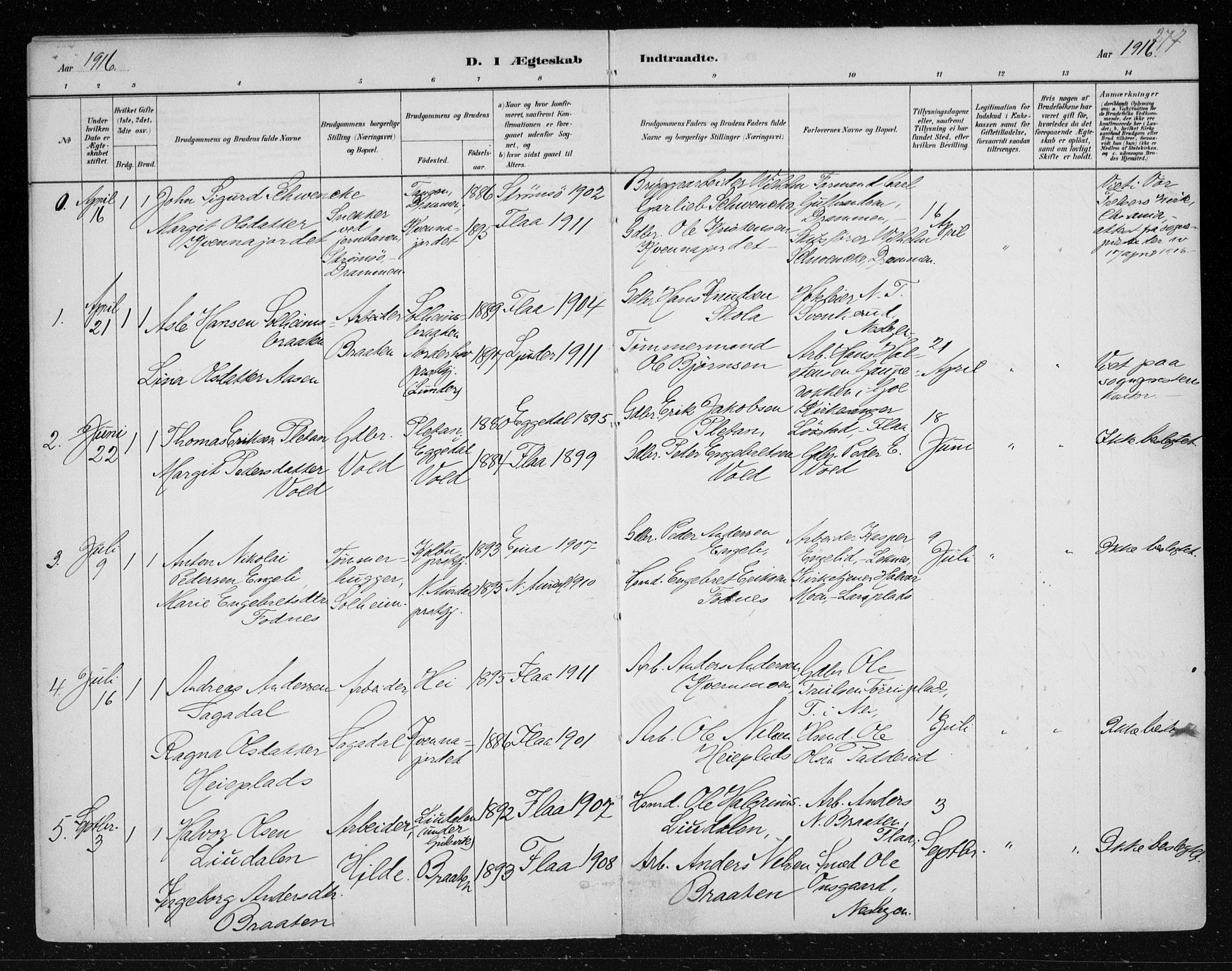 Nes kirkebøker, AV/SAKO-A-236/F/Fa/L0012: Parish register (official) no. 12, 1881-1917, p. 277